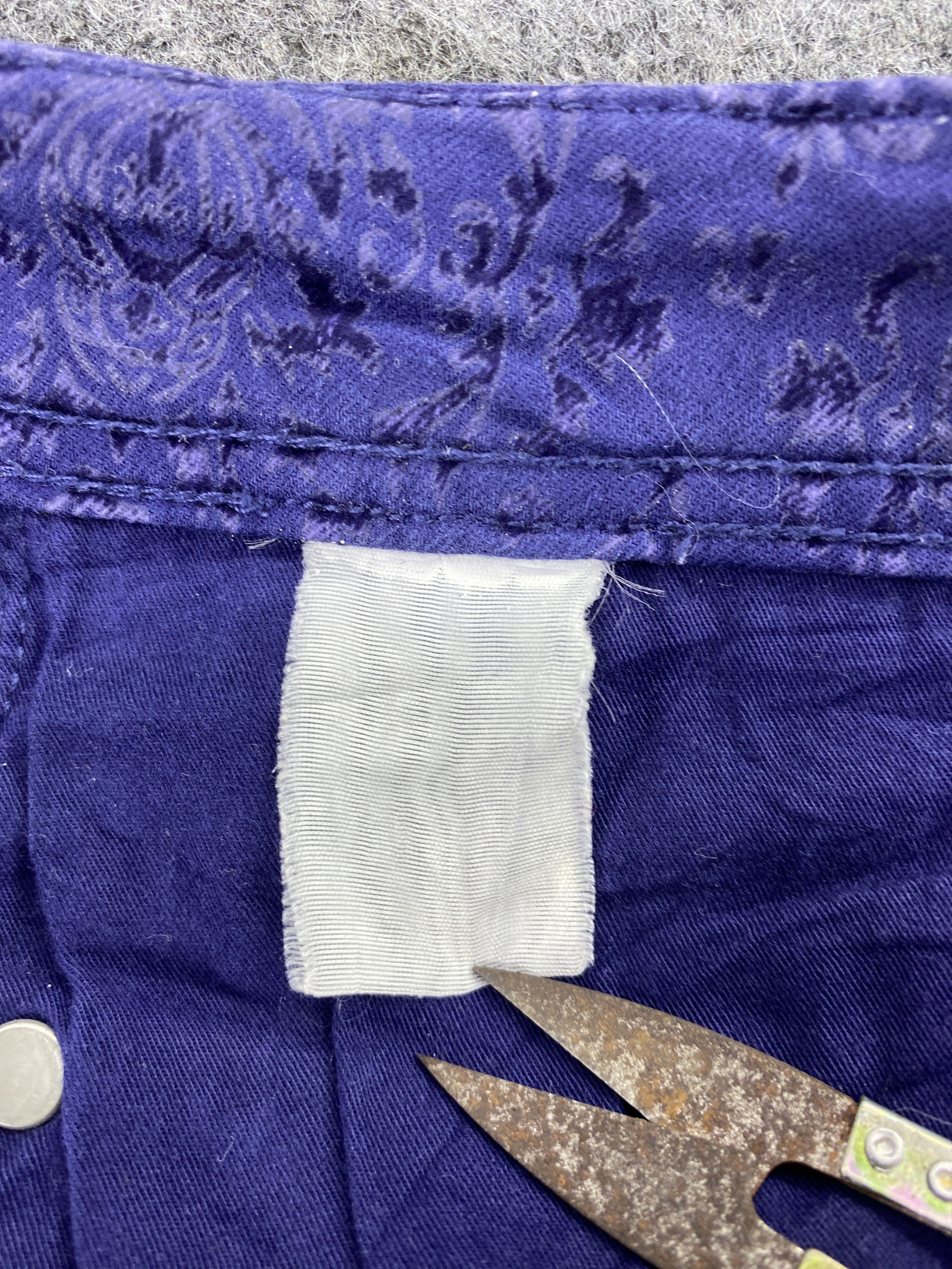 Jean Vintage Back Number Paisley Jeans - J1039 Size US 31 - 12 Thumbnail