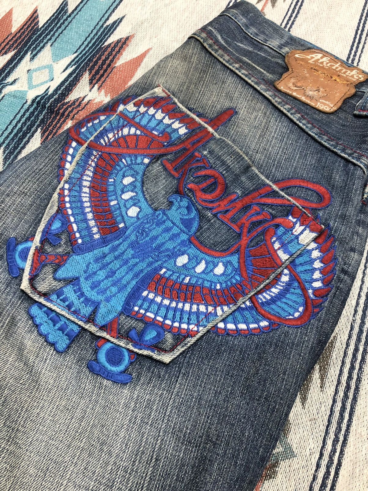 Akademiks WASHED BLUE AKADEMIKS JEANS Size US 32 / EU 48 - 5 Thumbnail