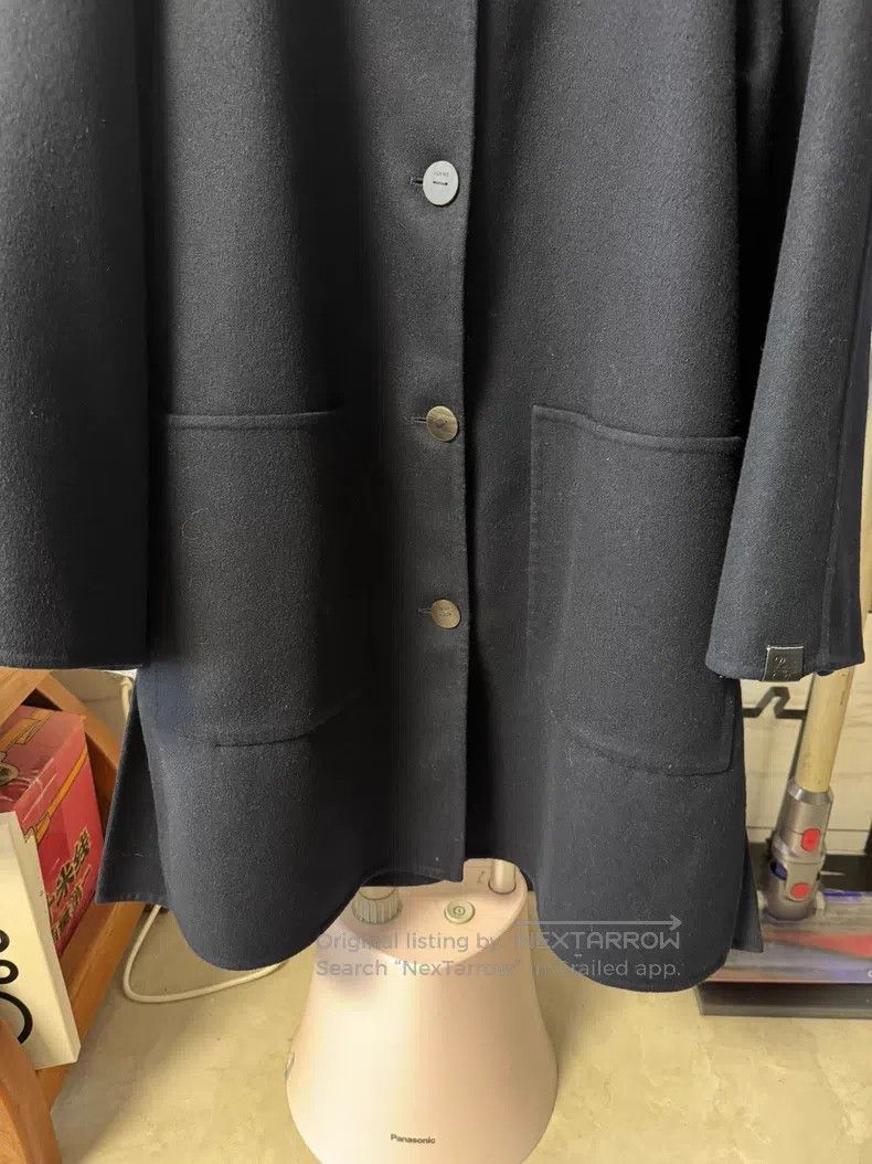 Loewe Loewe Navy Hooded Coat Size XS / US 0-2 / IT 36-38 - 9 Thumbnail