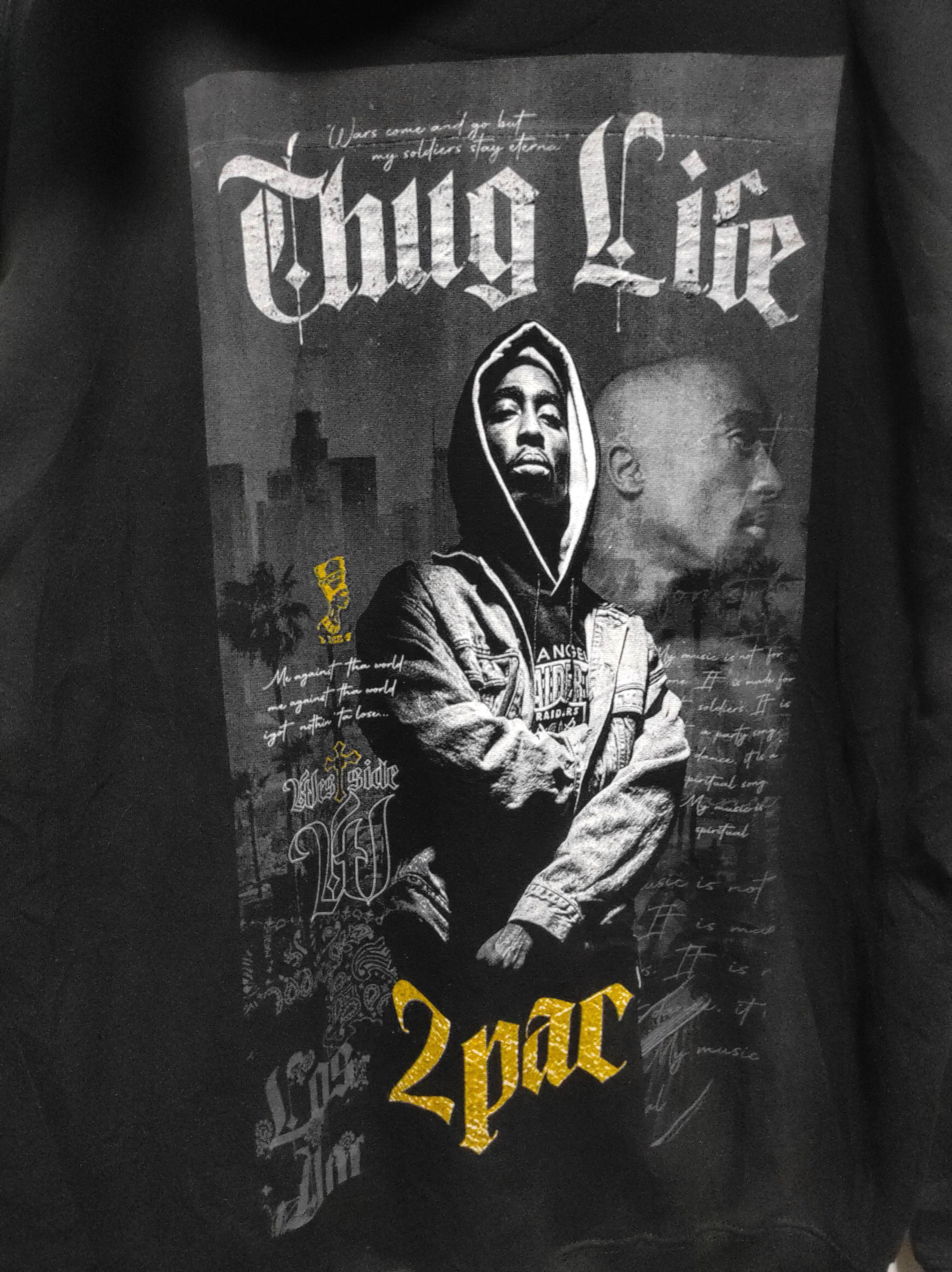 Rap Tees 2Pac Fur hoodie LGB style Size US XXL / EU 58 / 5 - 14 Thumbnail