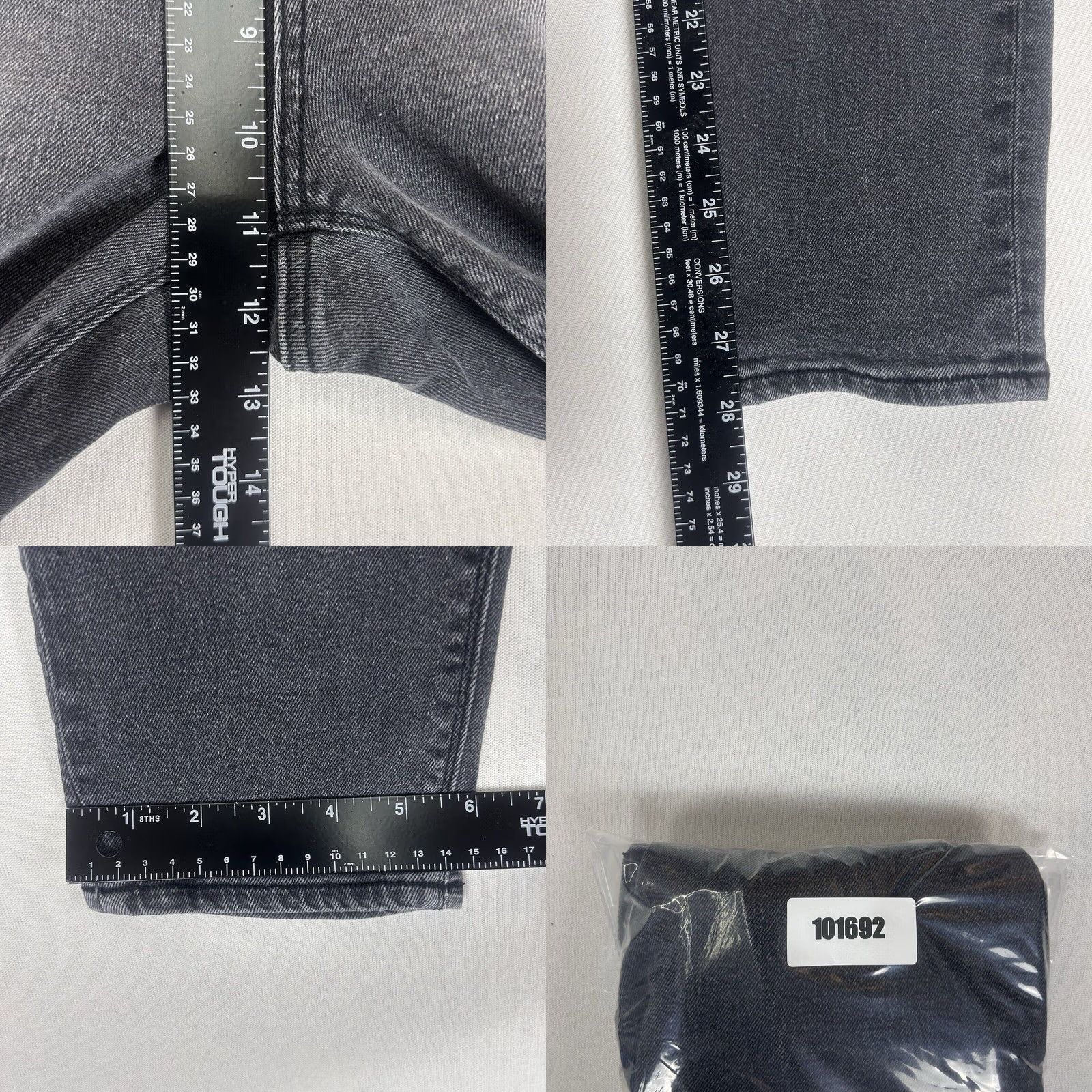 American Eagle Outfitters American Eagle Outfitters High Rise Mom Jeans Black Denim Size 2 Regular Inseam 28in Button Zip Distressed Womens Jeans Size 26" / US 2 / IT 38 - 8 Thumbnail