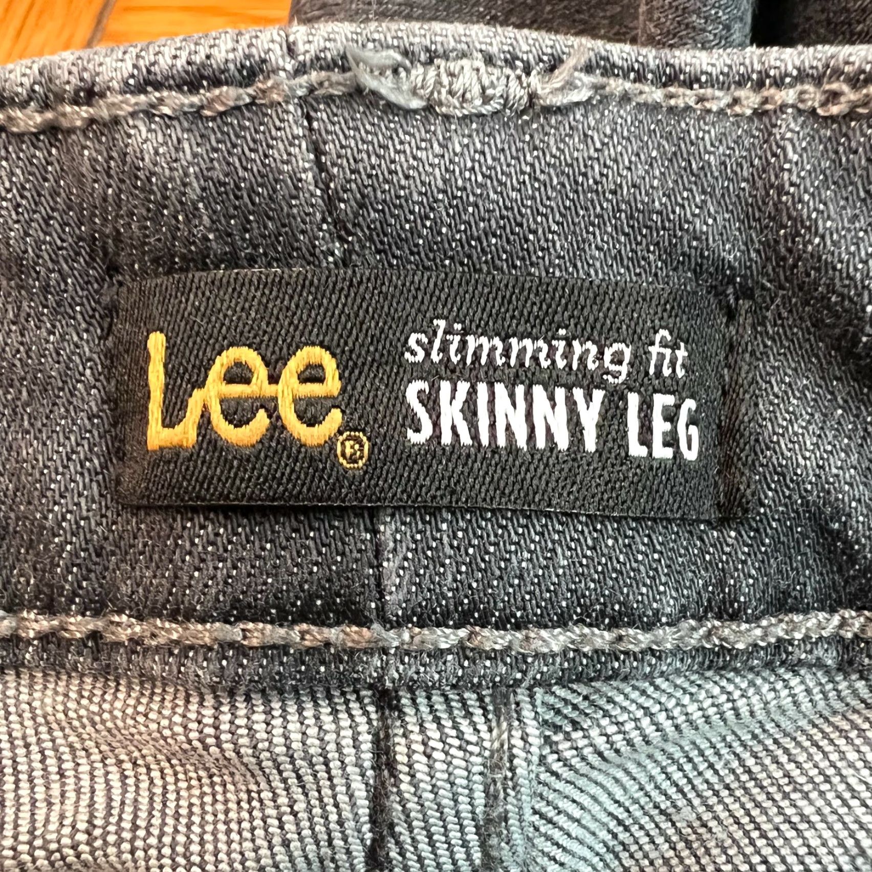 Lee Lee Jeans Skinny Gray Denim Size 24W Plus Long Women's High Rise Slimming Fit 5-Pocket Size 42" / US 20 - 6 Thumbnail