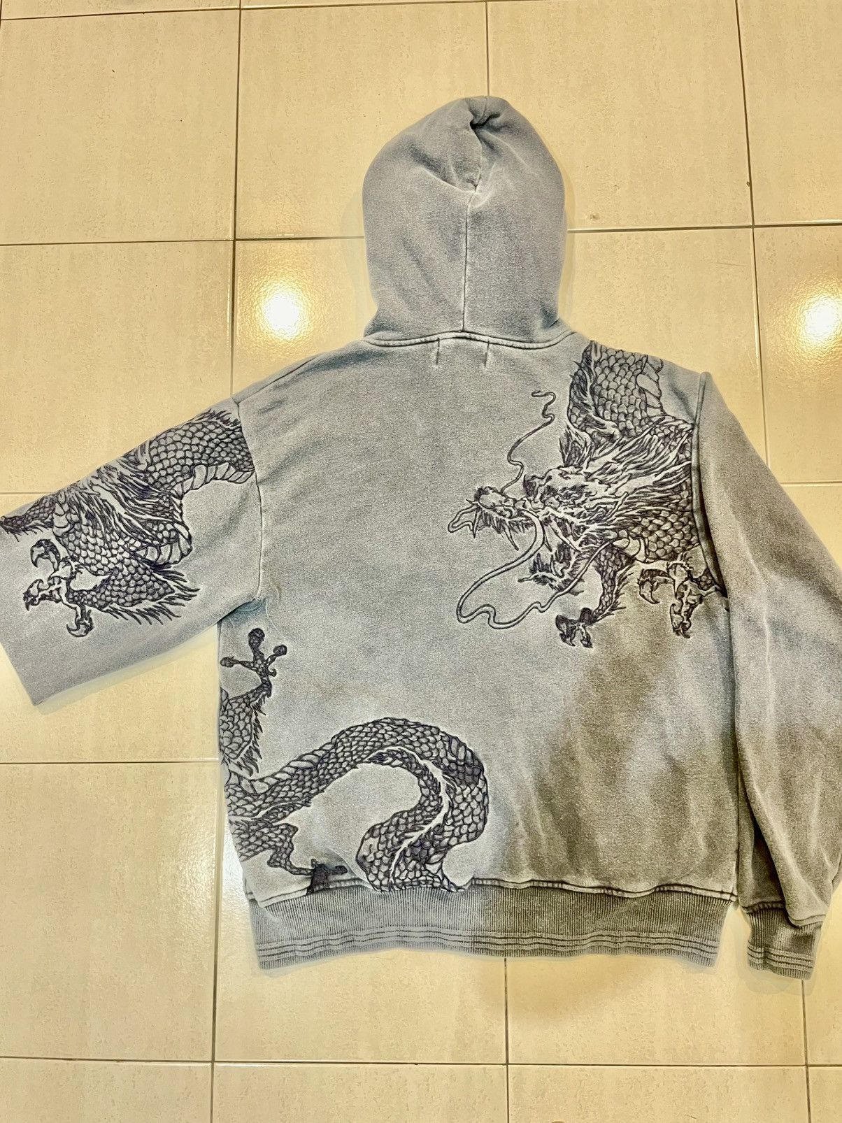 Vintage 🔥VINTAGE🔥EMBORIDERY DRAGON HOODIE Size US L / EU 52-54 / 3 - 1 Thumbnail