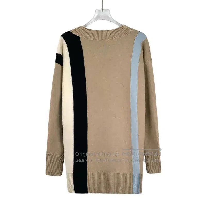 Burberry Burberry Brown Wool Women's Cardigan in Size XS. Size XS / US 0-2 / IT 36-38 - 2 Thumbnail