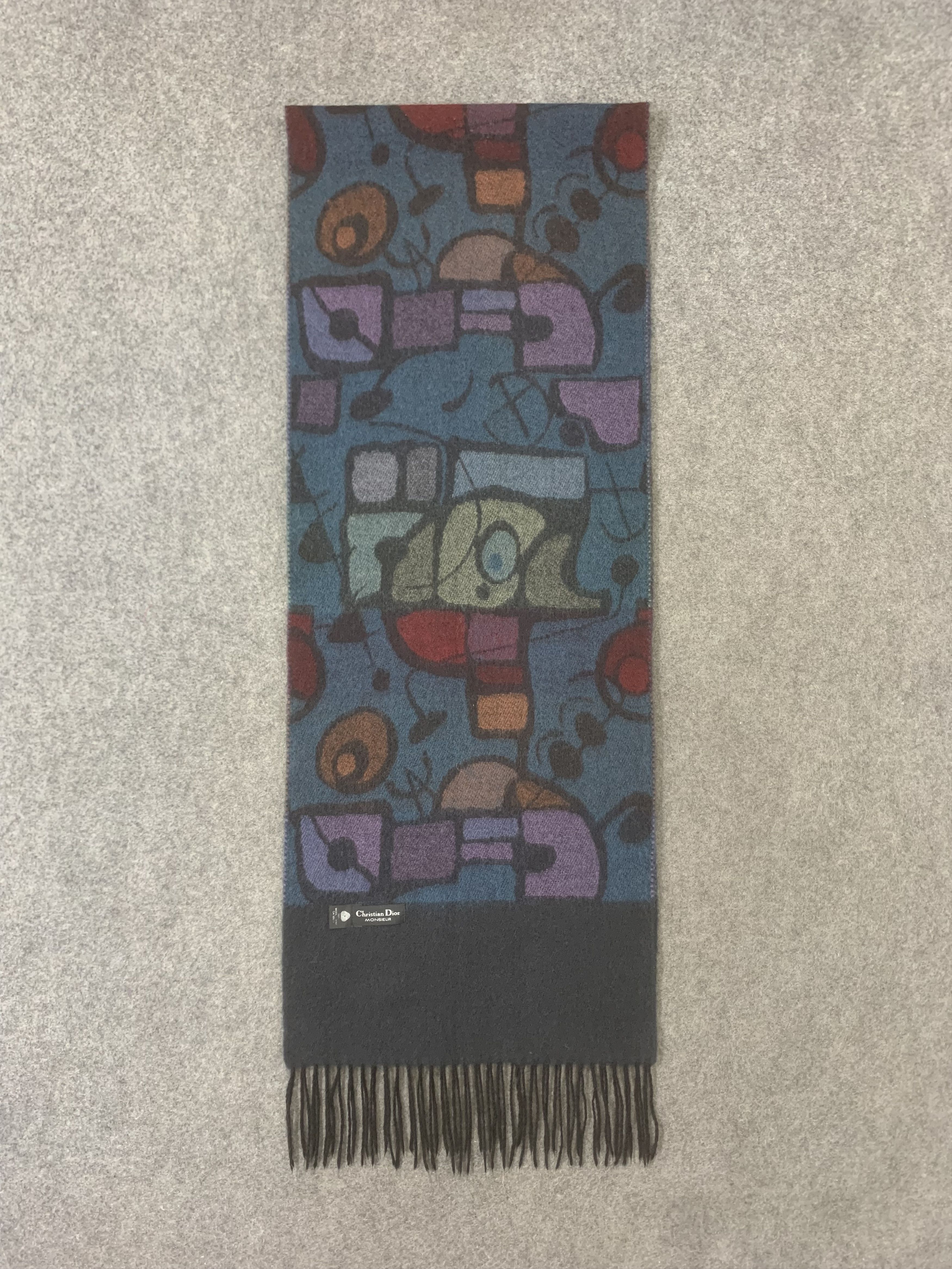 Christian Dior Monsieur Christian Dior Scarf Wool Muffler Neck Wrap BL9266 Size ONE SIZE - 2 Thumbnail
