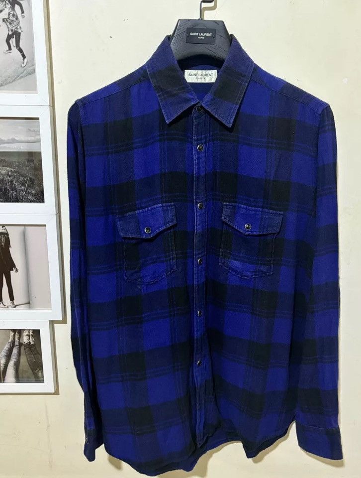Saint Laurent Paris Saint laurent slp 17ss Klein button shirt - DMC Size US S / EU 44-46 / 1 - 1 Thumbnail