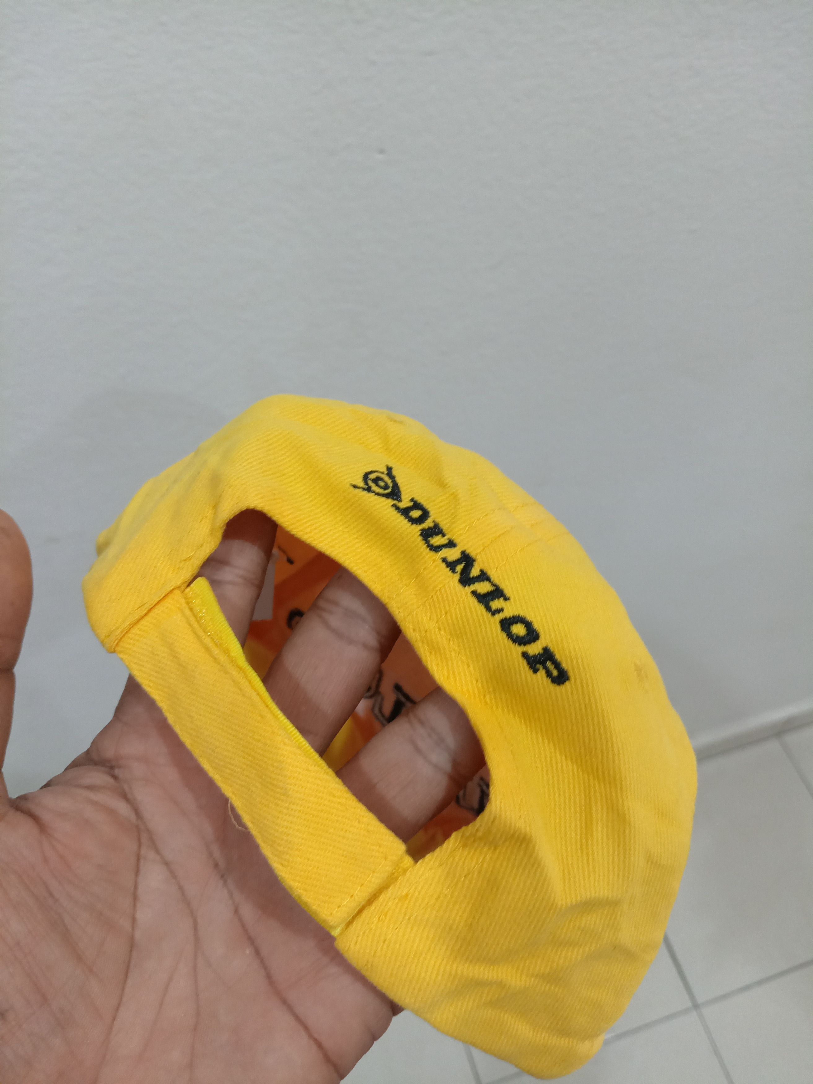 Dunlop Vintage Yellow DUNLOP Motorsports Racing Embroidery hat cap Size ONE SIZE - 4 Thumbnail