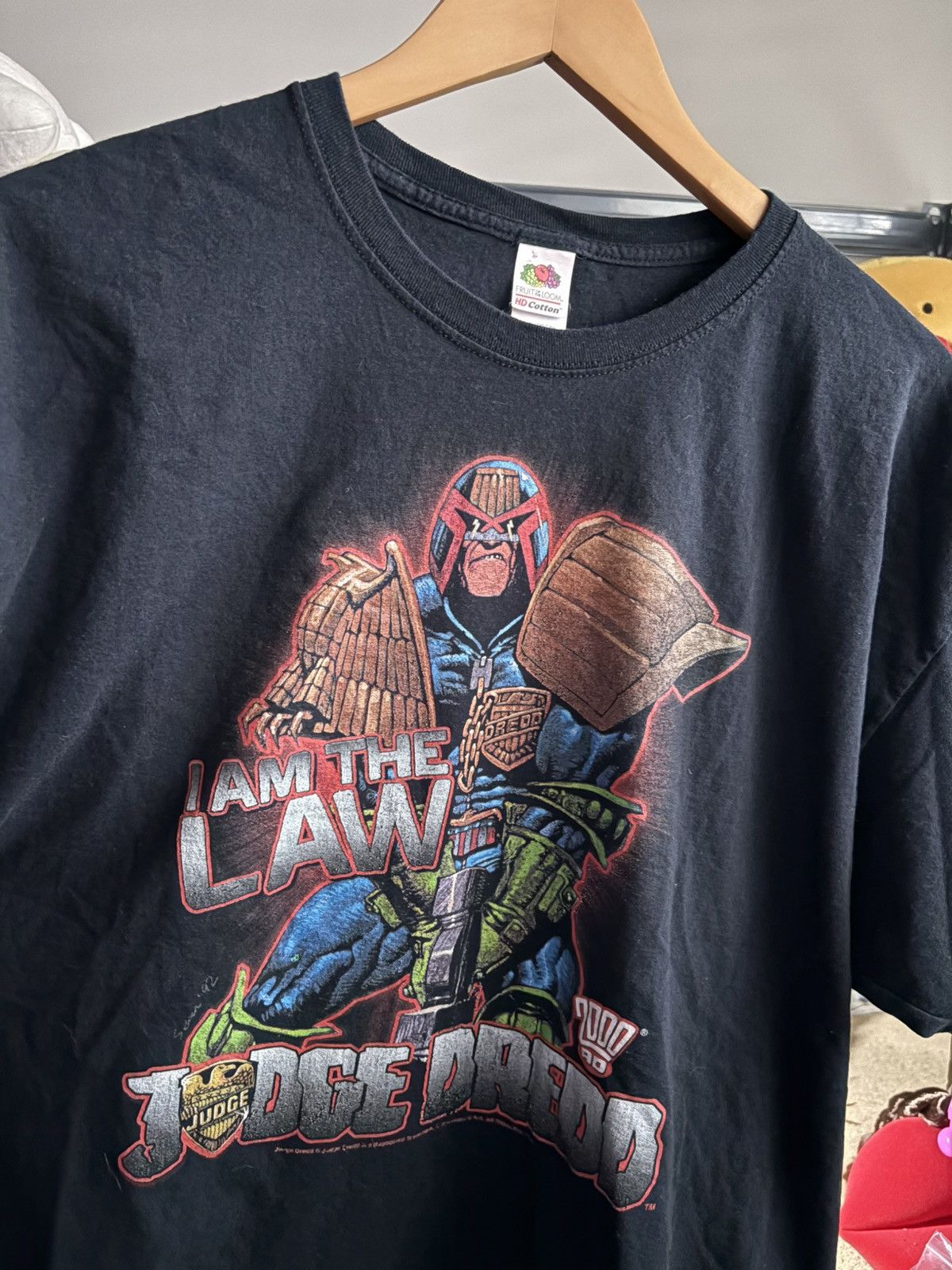 Fruit Of The Loom Vintage judge dredd shirt Size US XL / EU 56 / 4 - 3 Thumbnail