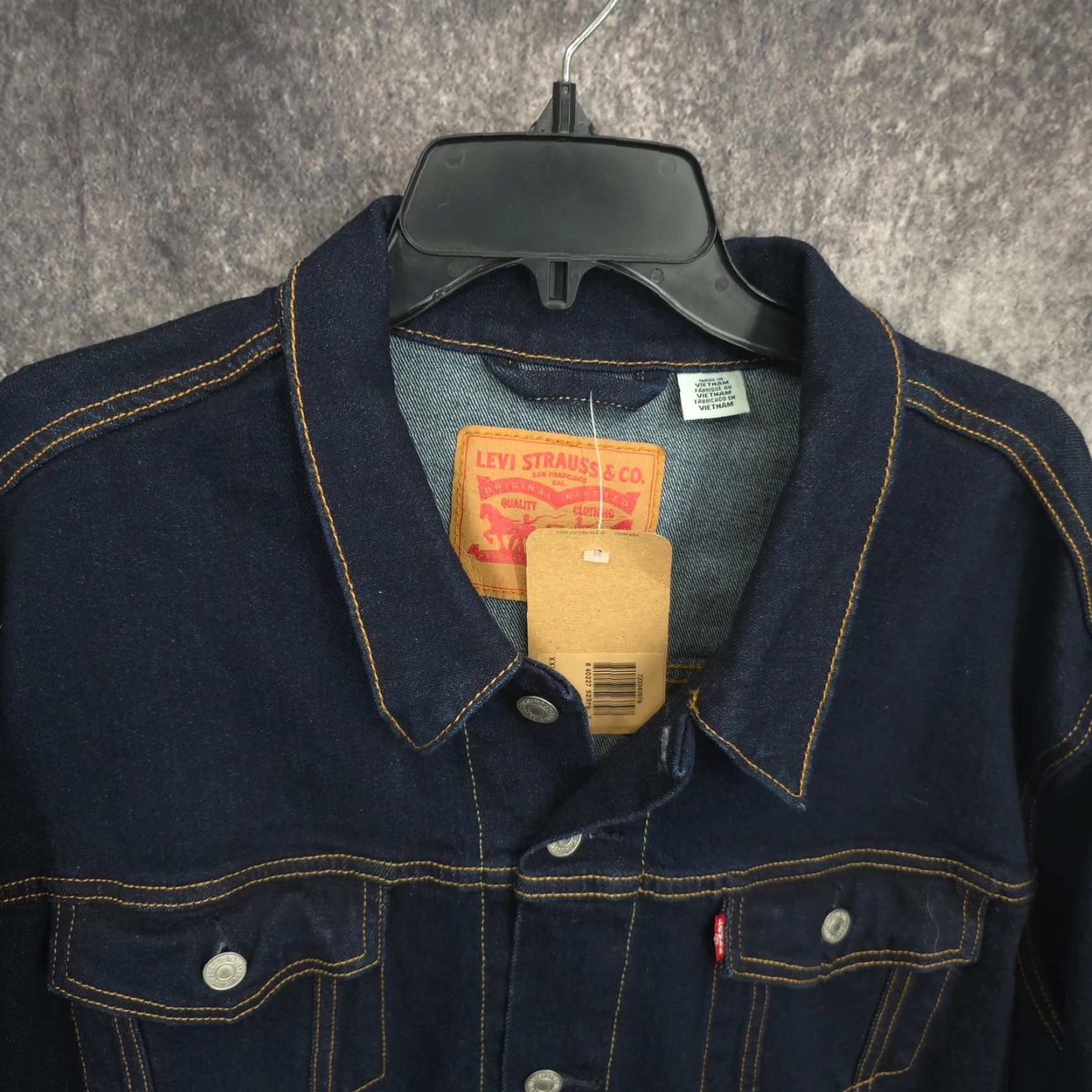 Levi's Levi's Trucker Jacket Mens 2XL Denim Blue Button Up Jacket Size US XXL / EU 58 / 5 - 3 Thumbnail