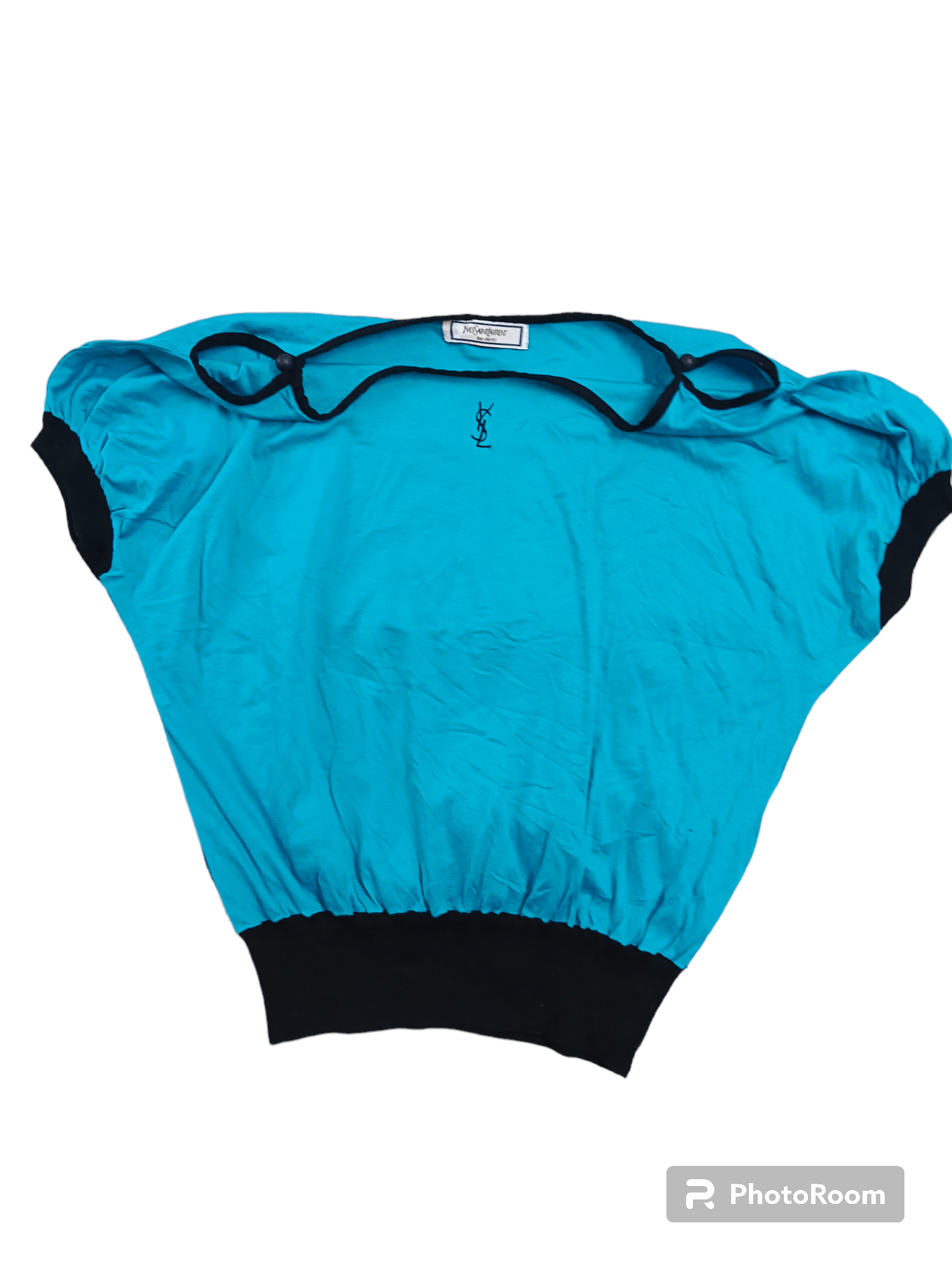 Yves Saint Laurent YSL Women Cropped Shirt Size S / US 4 / IT 40 - 2 Thumbnail