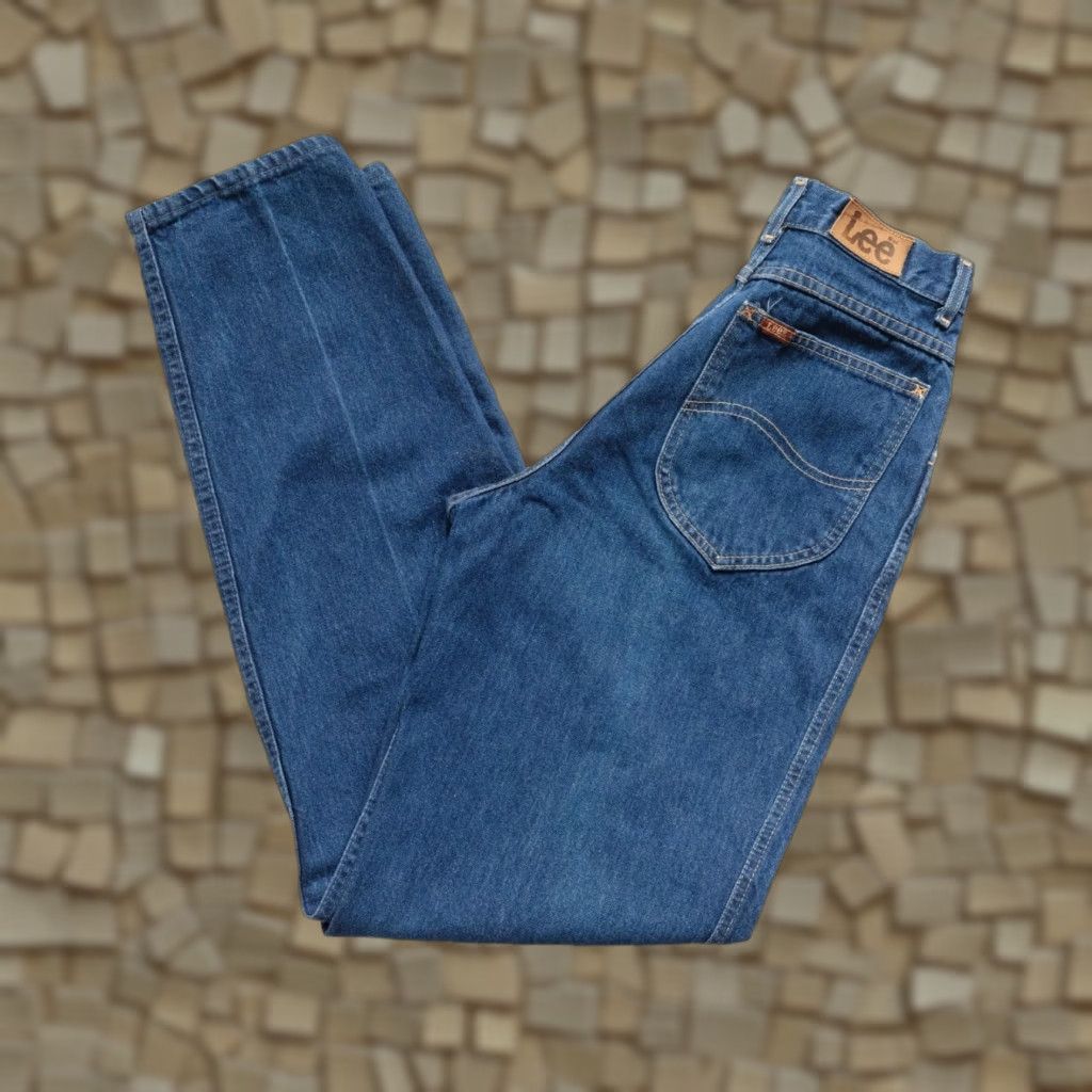 Levi's VINTAGE Levi's Strauss PLEATED Dark Denim UNION USA MADE Jeans Pants SZ 7 Womens Size 28" / US 6 / IT 42 - 1 Thumbnail