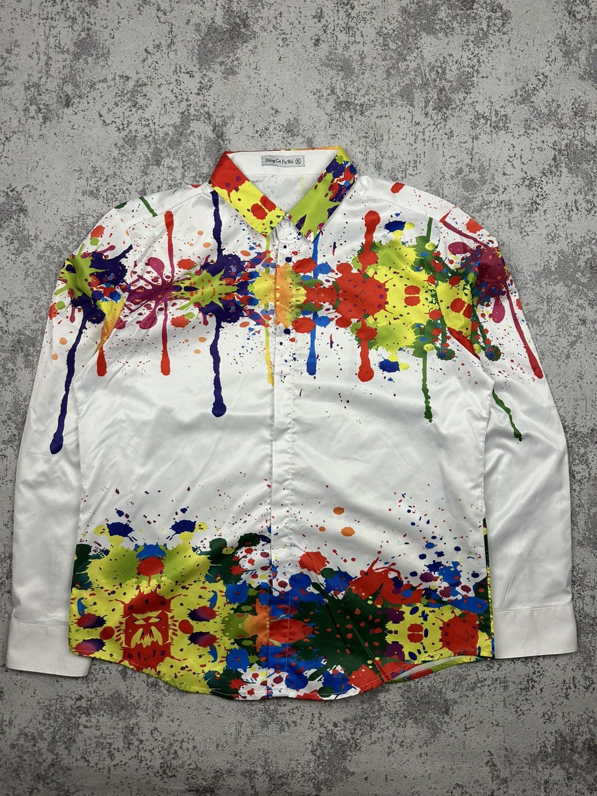 Other Y2K Shirt Paint Splatter Abstract Art Size US M / EU 48-50 / 2 - 1 Thumbnail