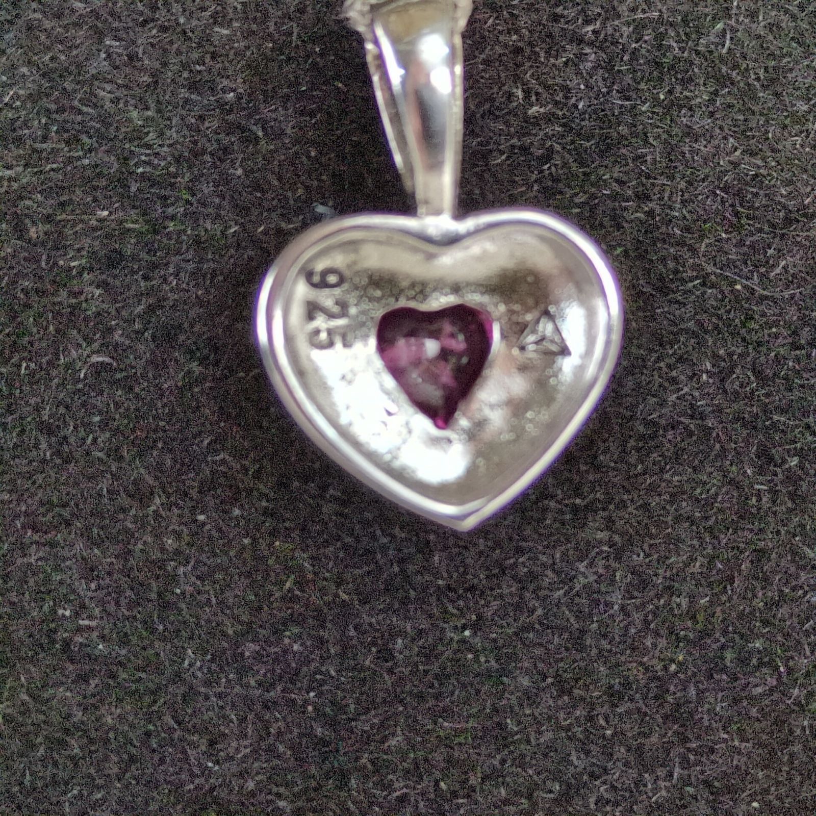 Other 925 Sterling Silver Chain Necklace Pink October Birthstone Size ONE SIZE - 6 Thumbnail