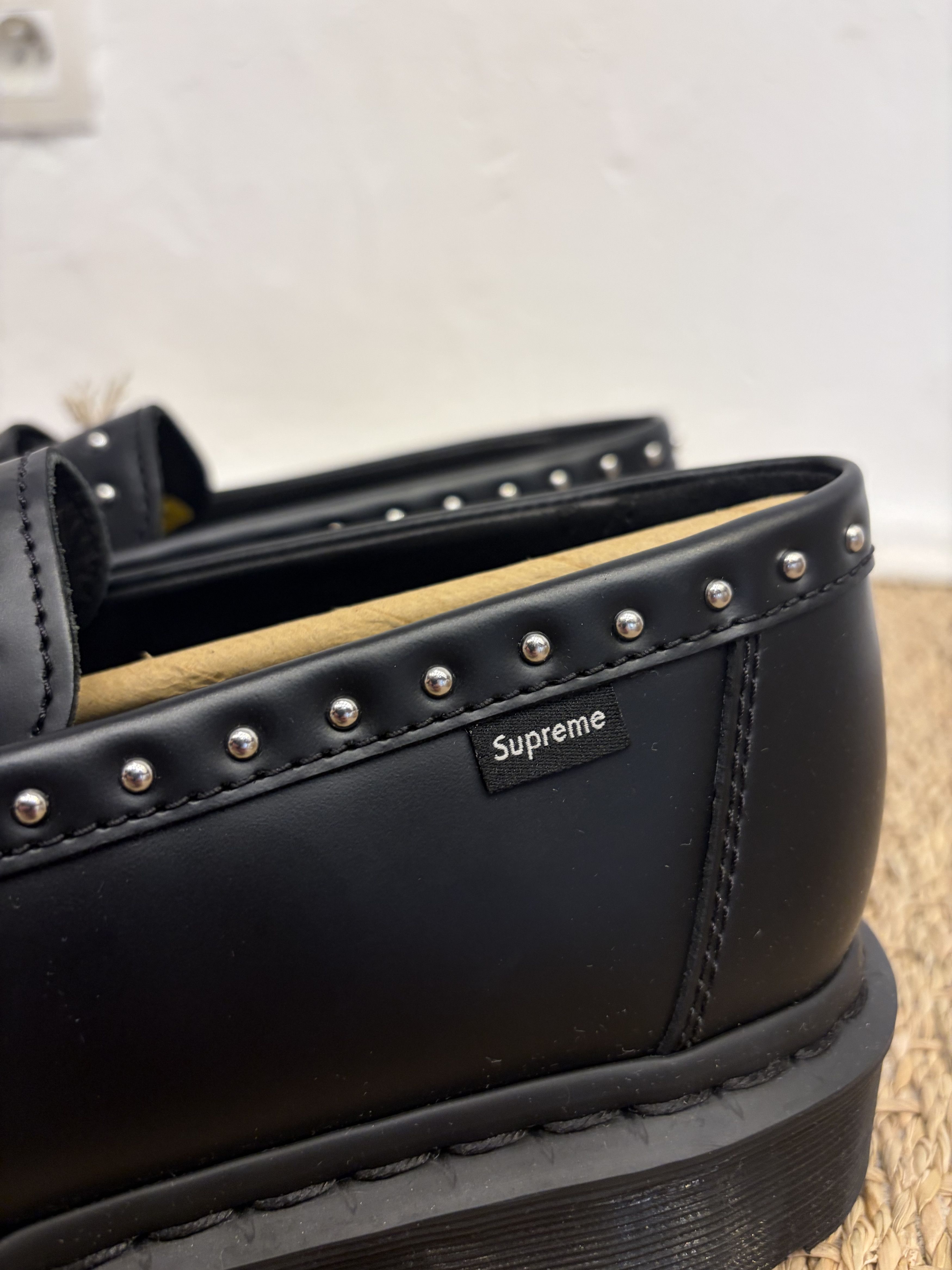 Dr. Martens × Supreme Mocassin en cuir noir Dr Martens x Supreme Size US 8 / EU 41 - 3 Thumbnail