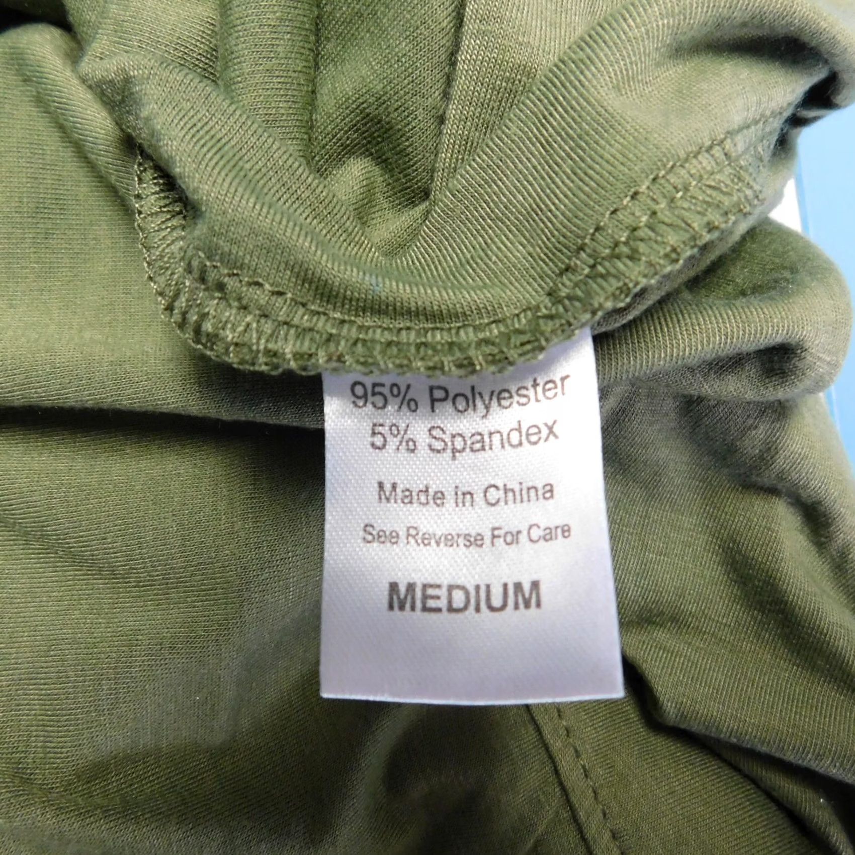 Olive Womens Sleeveless Crew Neck Knit Peplum Tank Olive Green Medium Size M / US 6-8 / IT 42-44 - 5 Thumbnail
