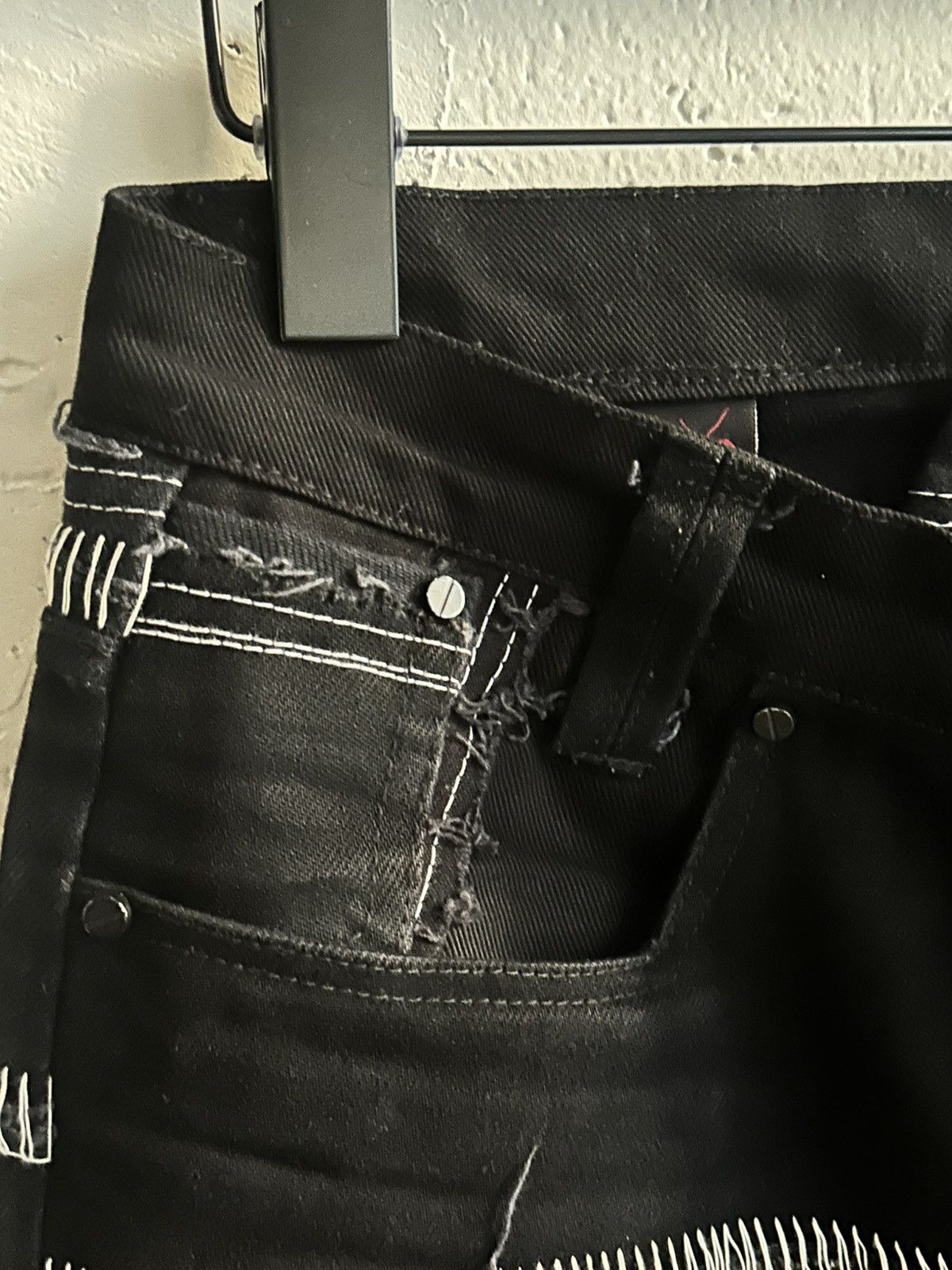 Undercover Ant/Anti Black Scrap Denim Bootcut Contrast Stitch Size US 28 / EU 44 - 7 Thumbnail
