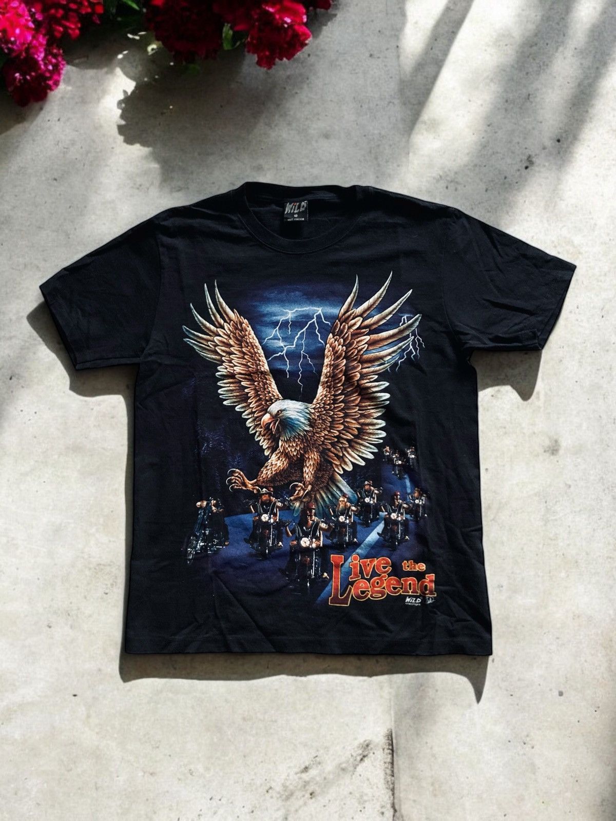 Vintage Vintage wild motor racing Harley eagle tshirt tee tshirt M Size US M / EU 48-50 / 2 - 1 Thumbnail