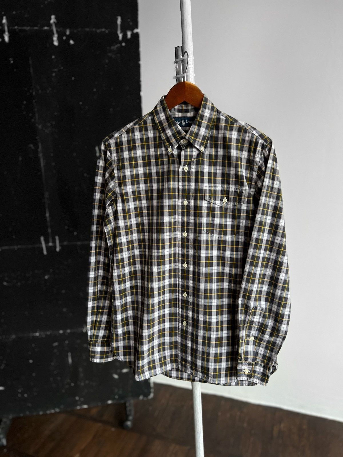 Polo Ralph Lauren × Ralph Lauren Ralph Lauren Mens Premium Plaid-Check Button Down Shirt £159 Size US S / EU 44-46 / 1 - 1 Thumbnail