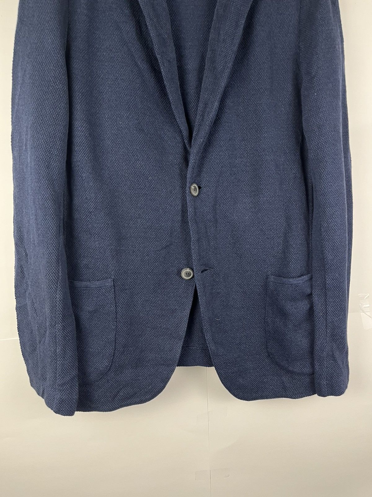 Gran Sasso Gran Sasso Sartorial Luxury Linen & Cotton Blazer Jacket Size 42R - 4 Thumbnail