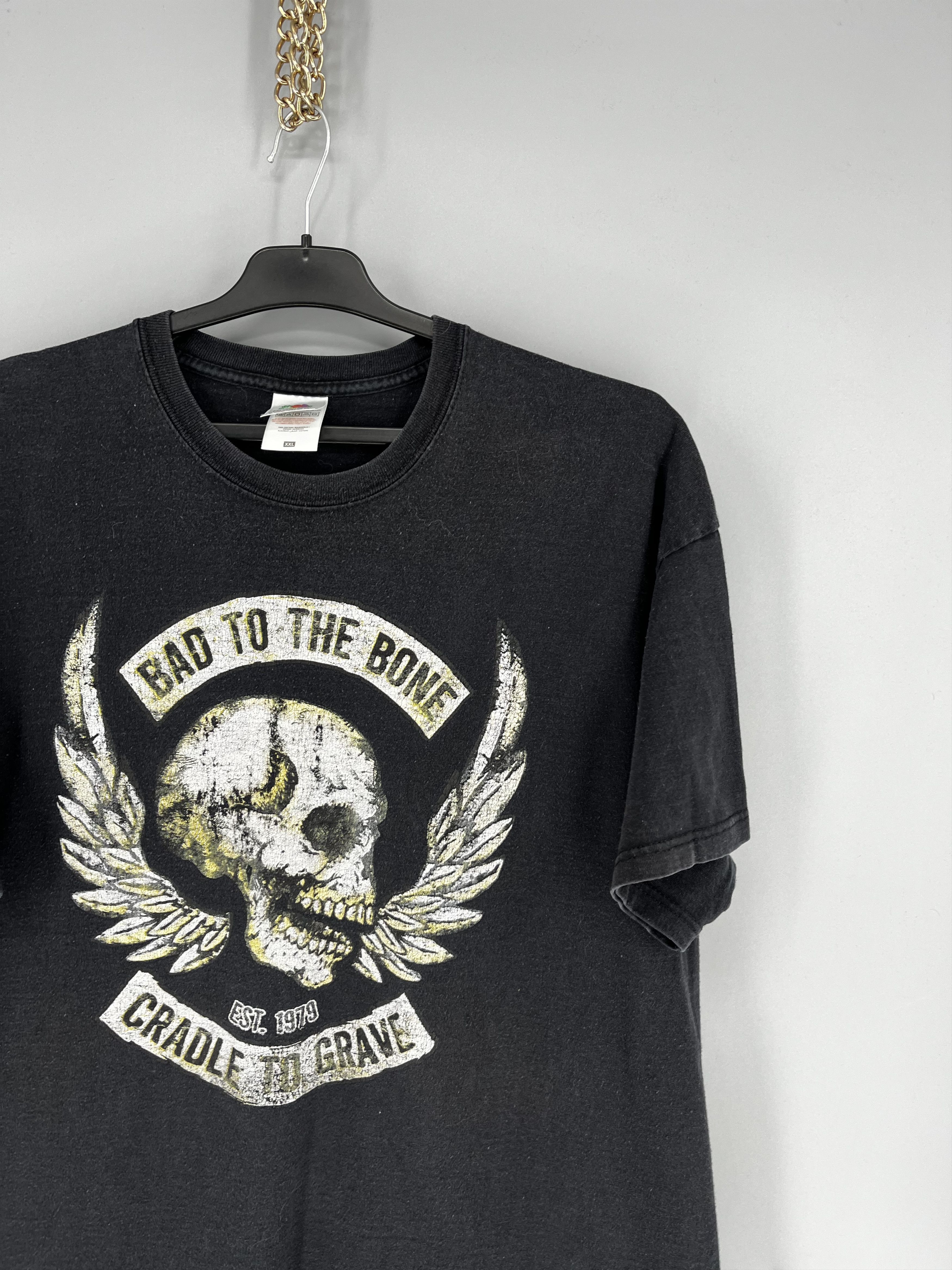 Band Tees Vintage Bad To The Bone cradle to grave Pirate Y2K T-Shirt Size US XXL / EU 58 / 5 - 5 Thumbnail