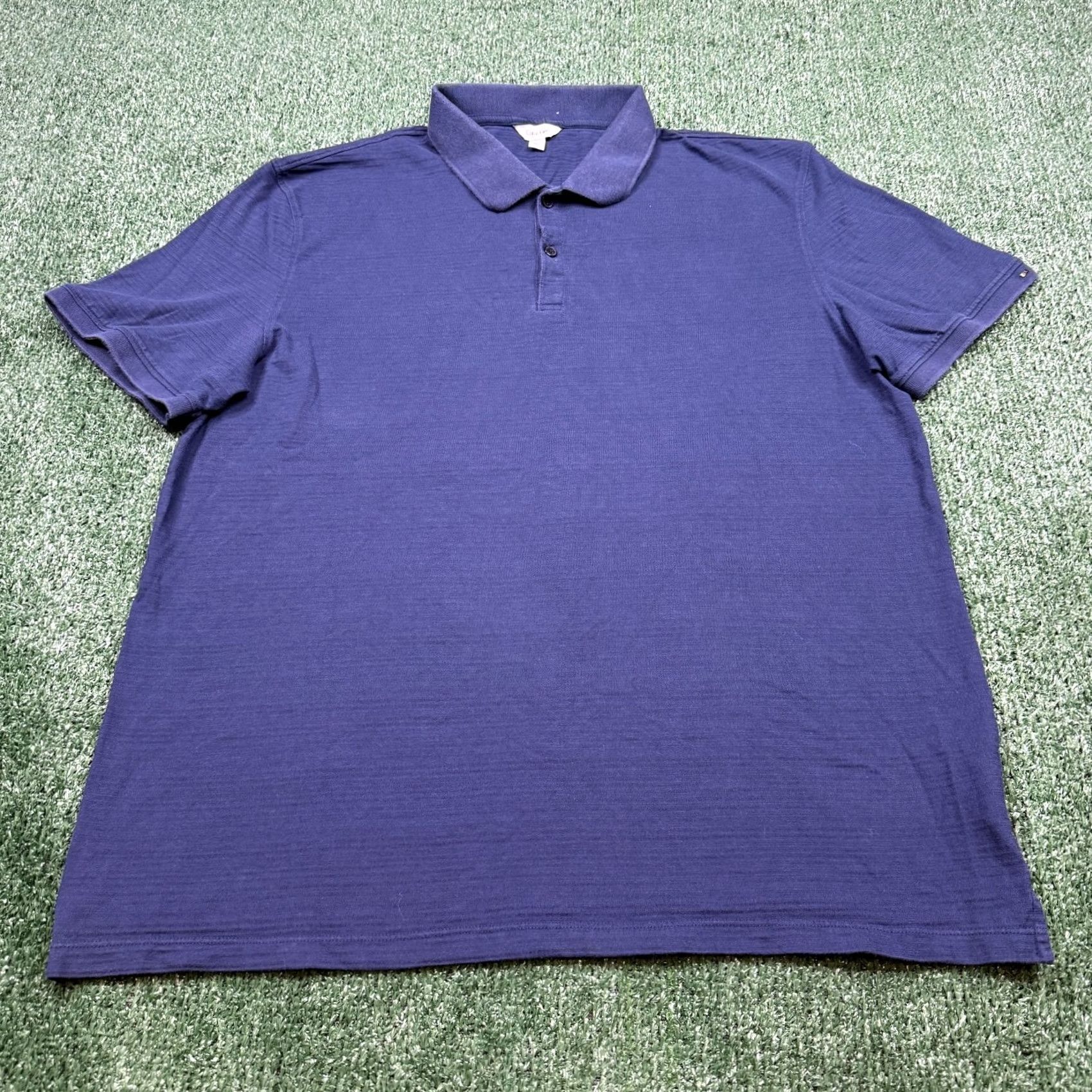 Calvin Klein Calvin Klein Polo Shirt Men's L Blue Short Sleeve Collared Slim Fit Preppy Size US L / EU 52-54 / 3 - 2 Thumbnail
