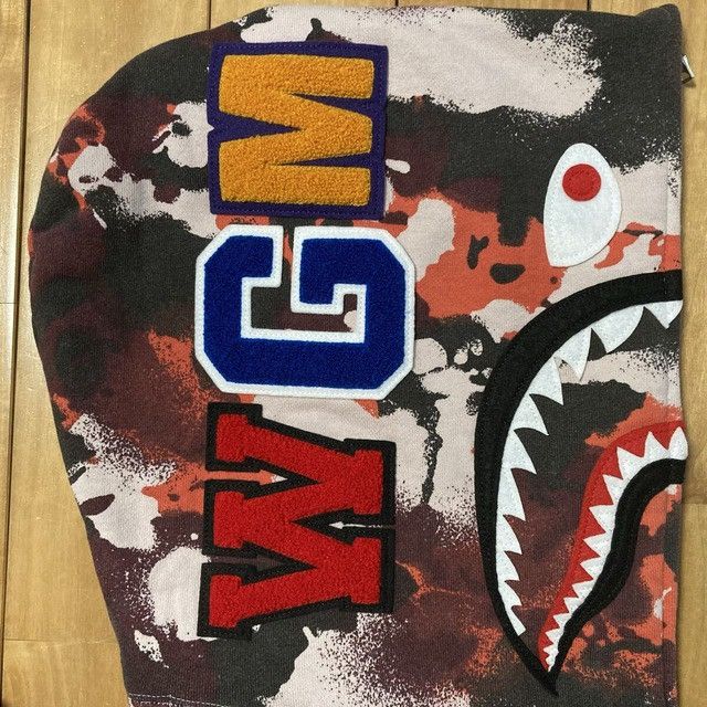 Bape BAPE MAP CAMO Shark Full Zip Hoodie Red a bathing ape Size US S / EU 44-46 / 1 - 3 Thumbnail