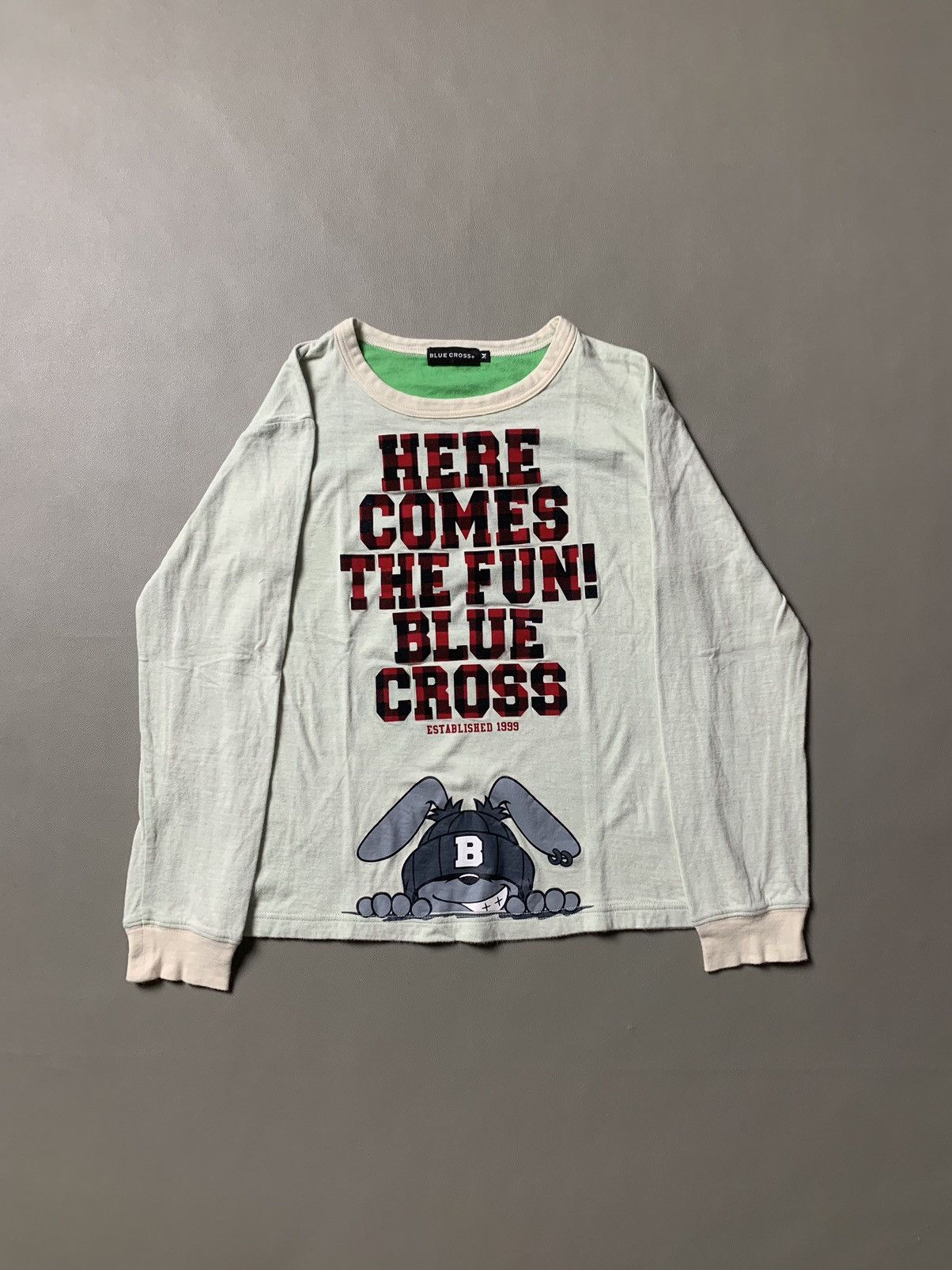 Beauty Beast × Hysteric Glamour × Japanese Brand Blue Cross Longsleeve Size US M / EU 48-50 / 2 - 1 Thumbnail
