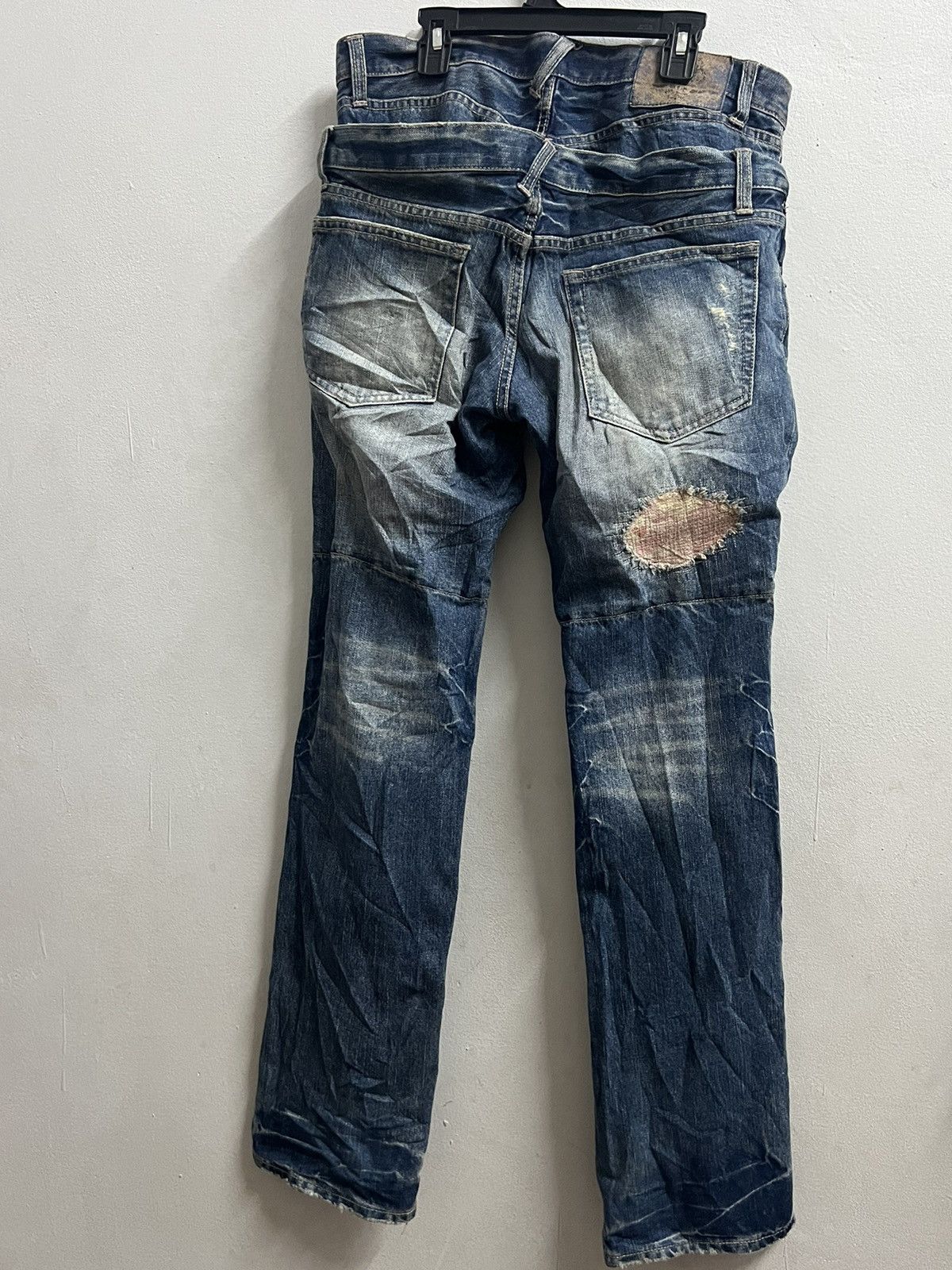 PPFM × Seditionaries PPFM BLUE DENIM JEAN DOUBLE WAIST ZIPPER Size US 34 / EU 50 - 3 Thumbnail
