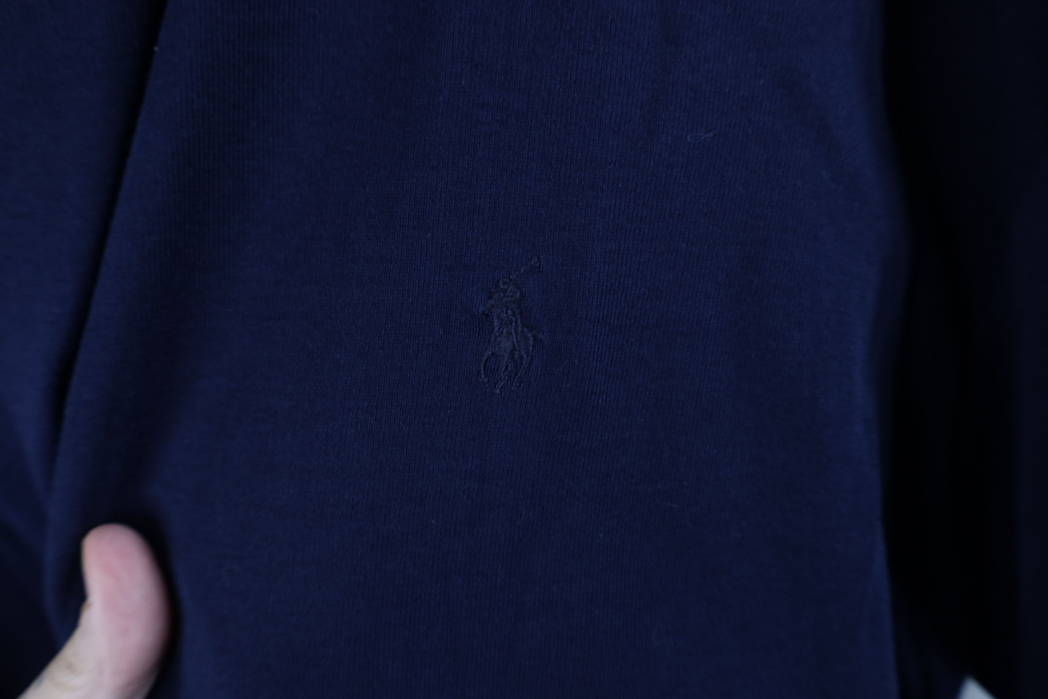 Ralph Lauren × Vintage Deadstock Vintage 90s Ralph Lauren V-Neck T-Shirt Navy Blue Size US XL / EU 56 / 4 - 4 Thumbnail