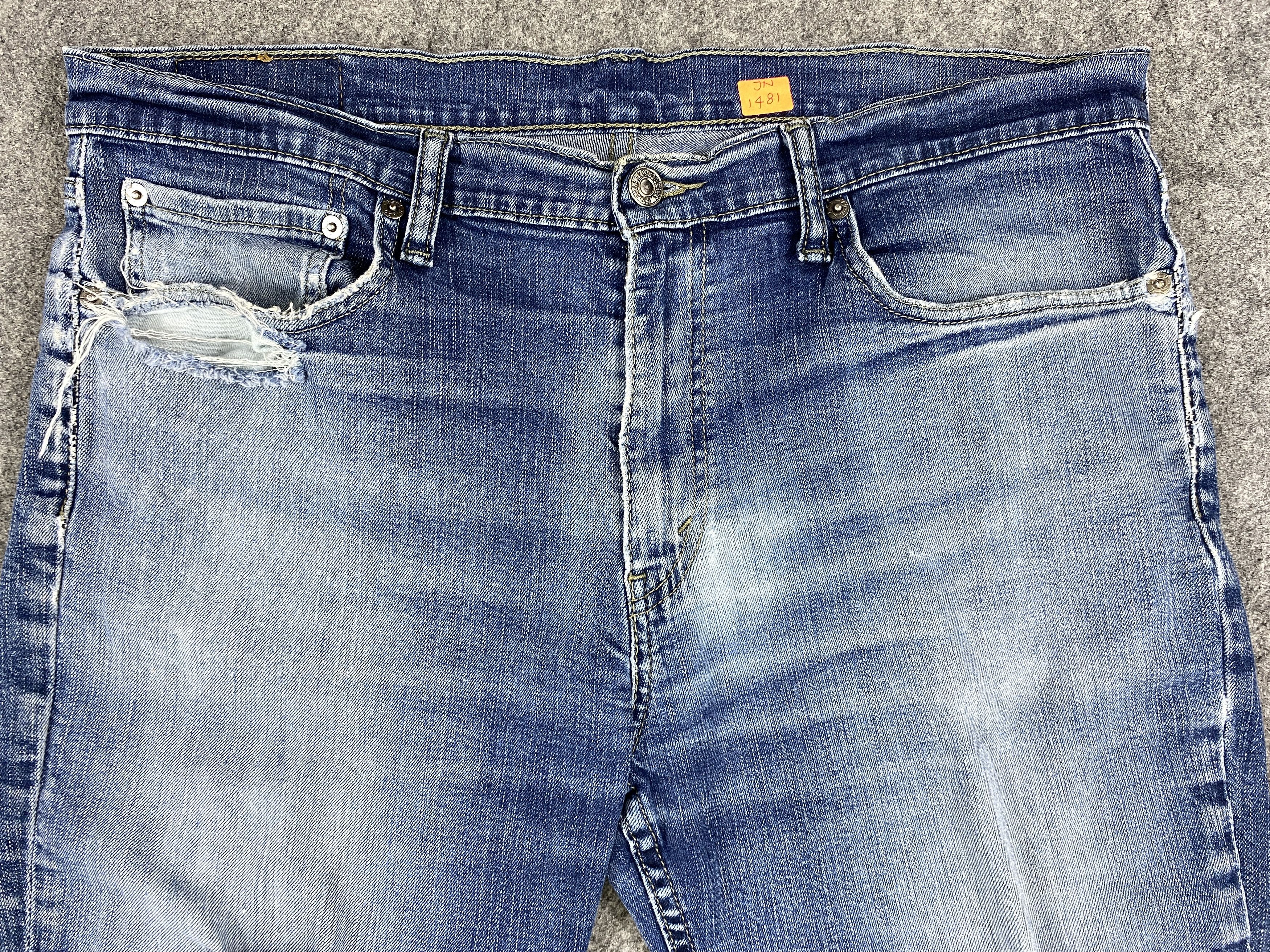 Levi's Vintage Clothing Distressed Blue Vintage Levi's 511 36x28.5 Denim -JN1481 Size US 36 / EU 52 - 3 Thumbnail