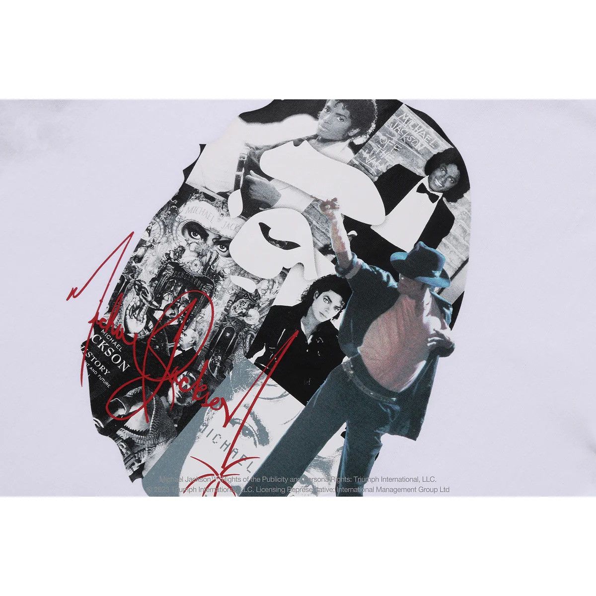 Bape BAPE x Michael Jackson Album Jacket Ape Head Tee White Size US M / EU 48-50 / 2 - 4 Thumbnail