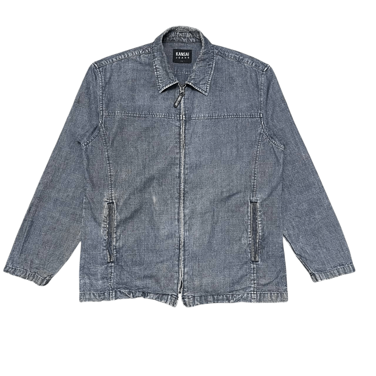 Kansai Yamamoto Vintage Kansai Jeans Zipper Jacket Size US L / EU 52-54 / 3 - 1 Thumbnail