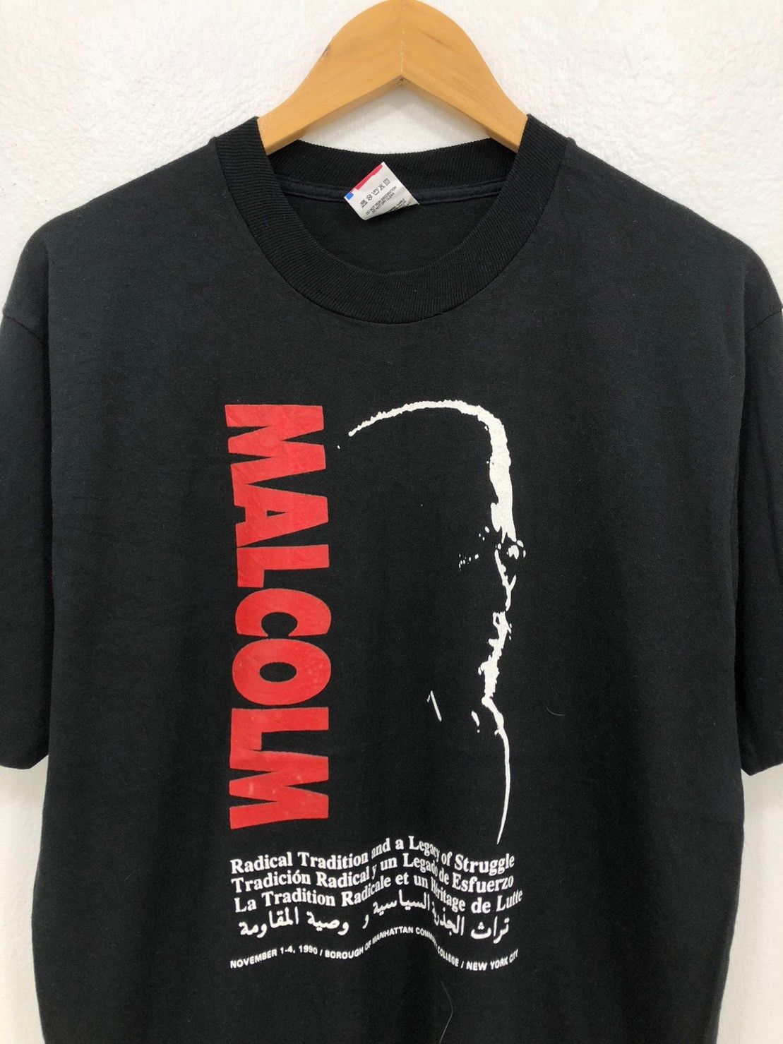 Vintage Vintage 1990's Malcolm X shirt wts01 Size US L / EU 52-54 / 3 - 1 Thumbnail