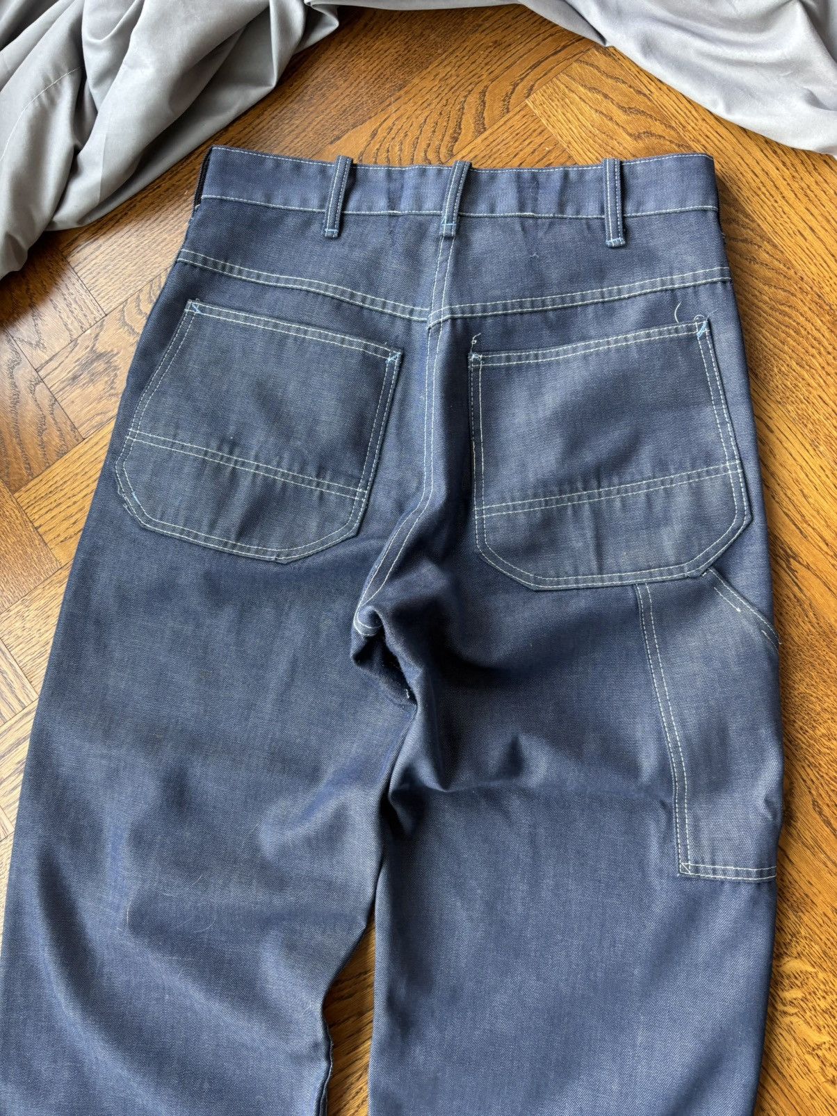 Levi's × Sears × Vintage Vintage Sears Toughskins 1970s Carpenter Jean Darkwash Perma Size US 30 / EU 46 - 6 Thumbnail