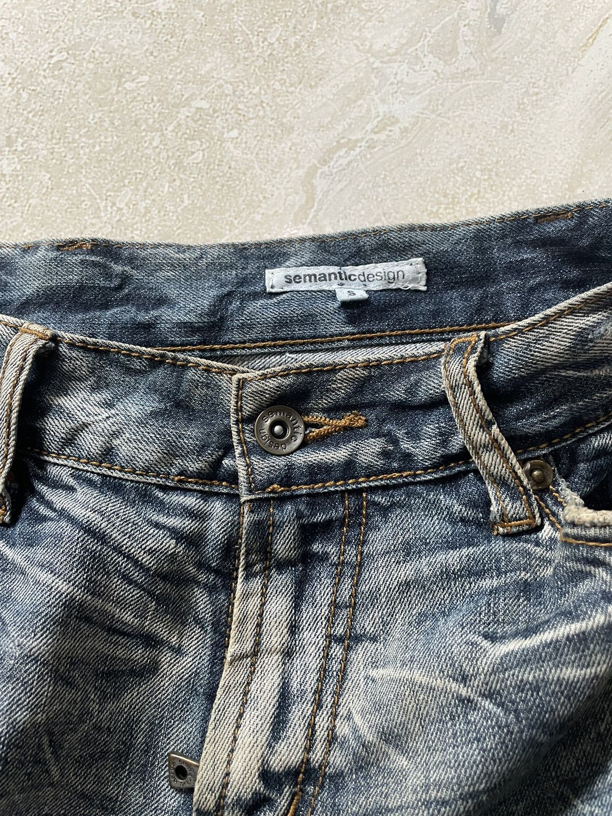 semanticdesign FLARE SICK RIPED STUDDED SEMANTIC DESIGN🎌 Size US 30 / EU 46 - 4 Thumbnail