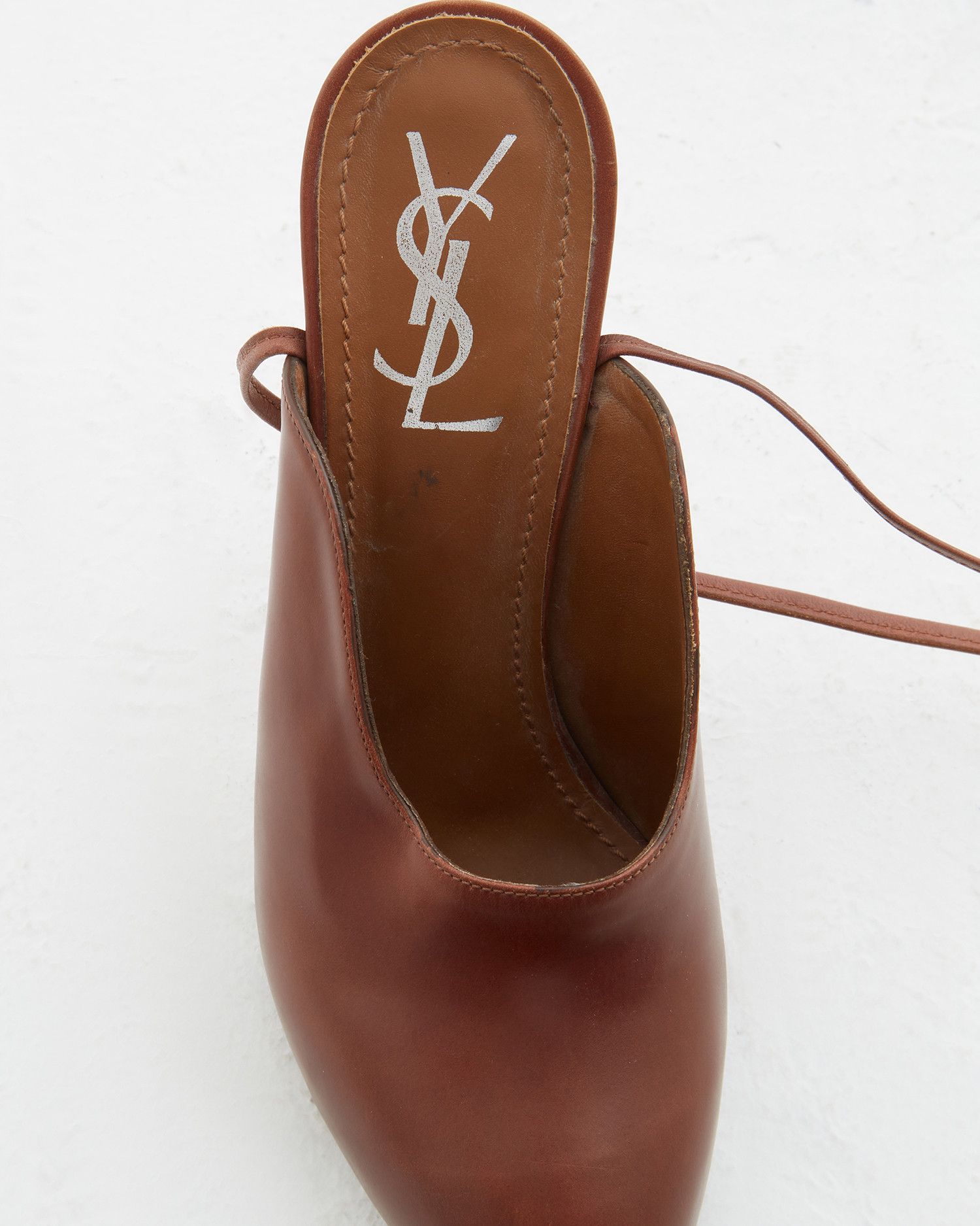 Yves Saint Laurent by Stefano Pilati Resort 2010 Brown leather closed toe Size US 9 / IT 39 - 8 Thumbnail