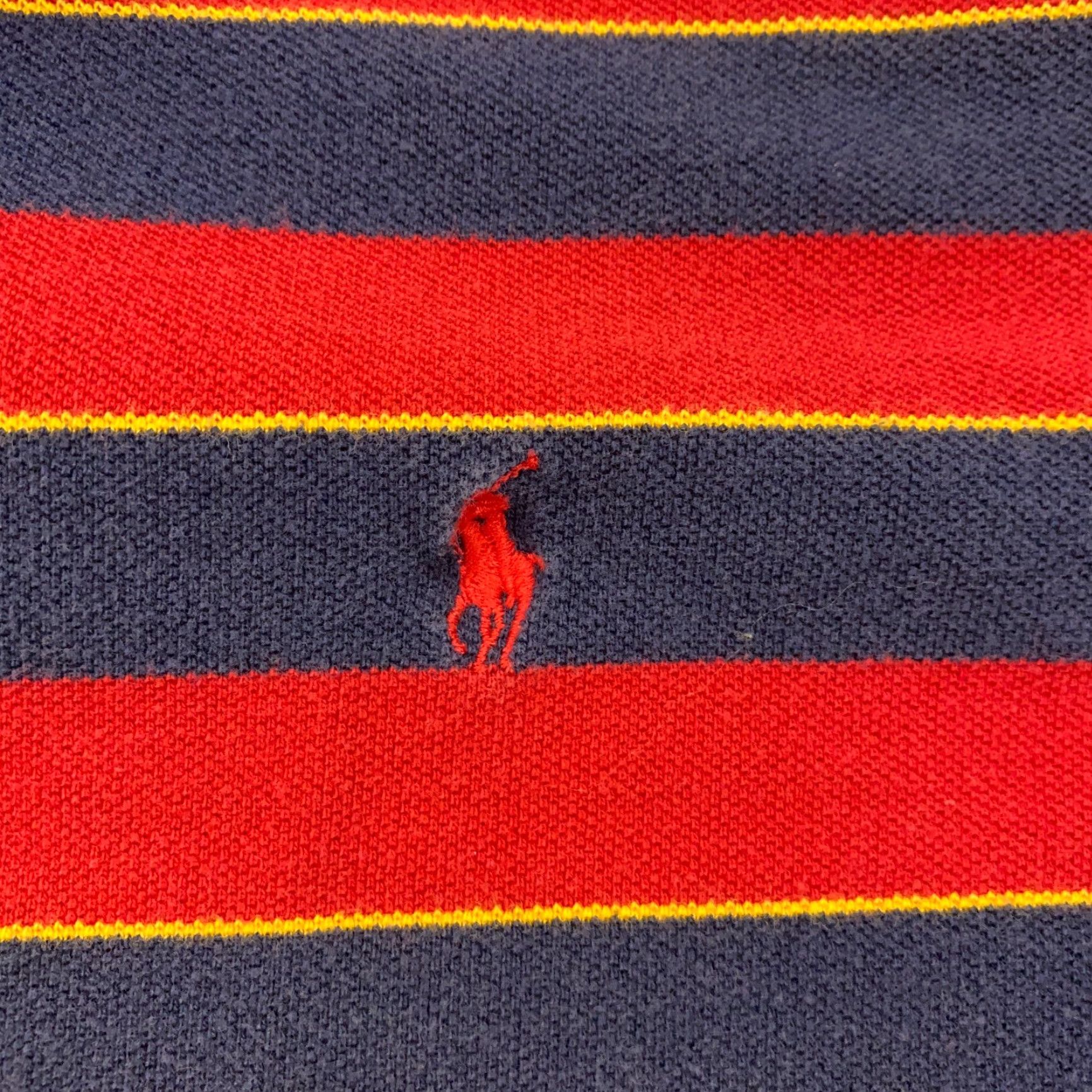 Polo Ralph Lauren VTG Polo Ralph Lauren Shirt Mens XL Red Blue Striped Short Sleeve Pony Preppy Size US XL / EU 56 / 4 - 3 Thumbnail