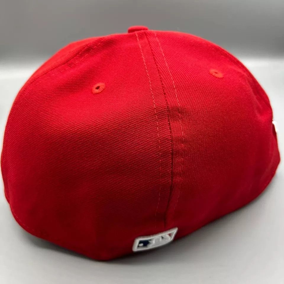 New Era Cleveland Indians Guardians Hat Men 7 5/8 Red Fitted New Size ONE SIZE - 4 Thumbnail