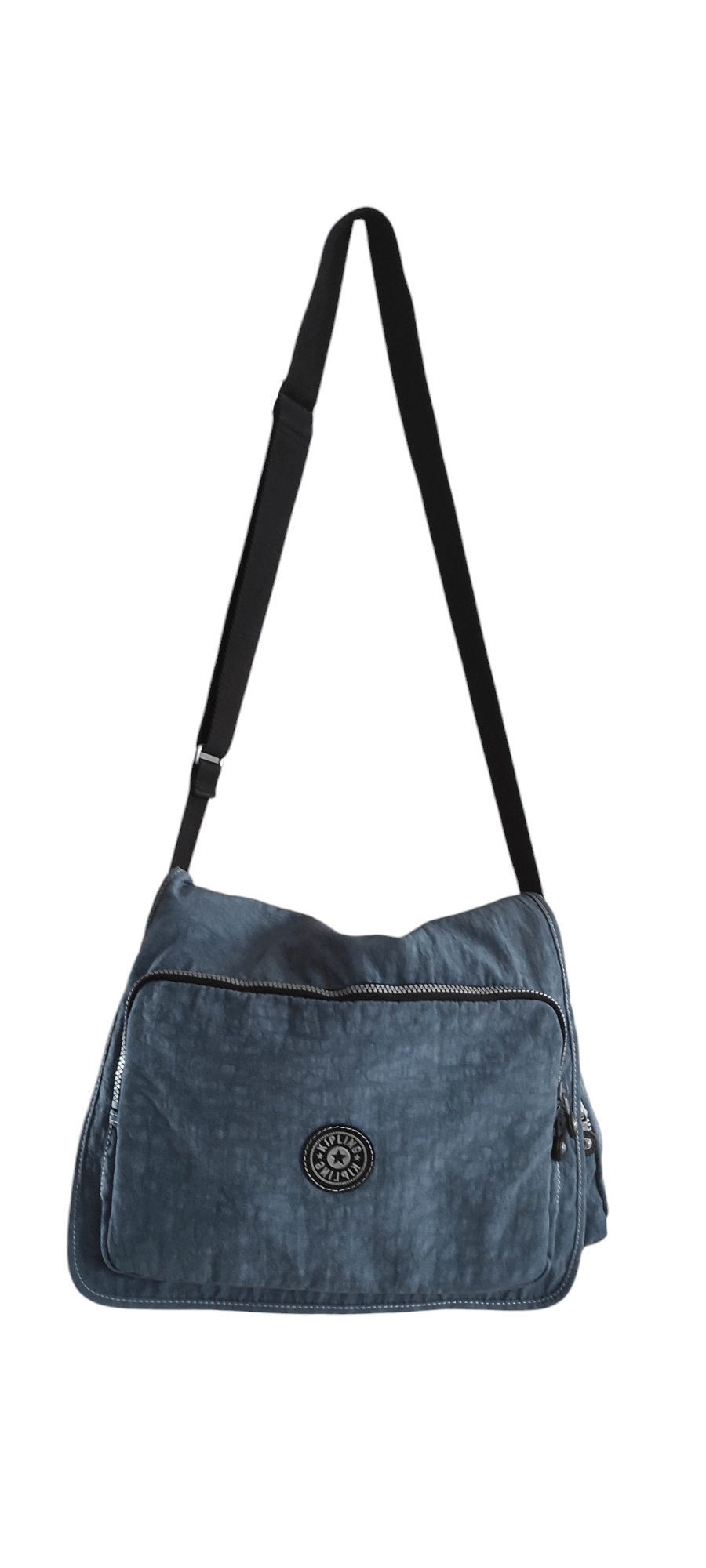 Japanese Brand Kipling Messenger Blue Nylon Crossbody Expandable Bag Size ONE SIZE - 1 Thumbnail
