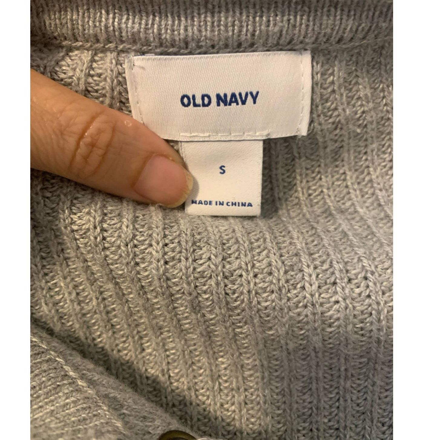 Old Navy Old Navy long sleeves gray lace up top size Small Size S / US 4 / IT 40 - 3 Thumbnail