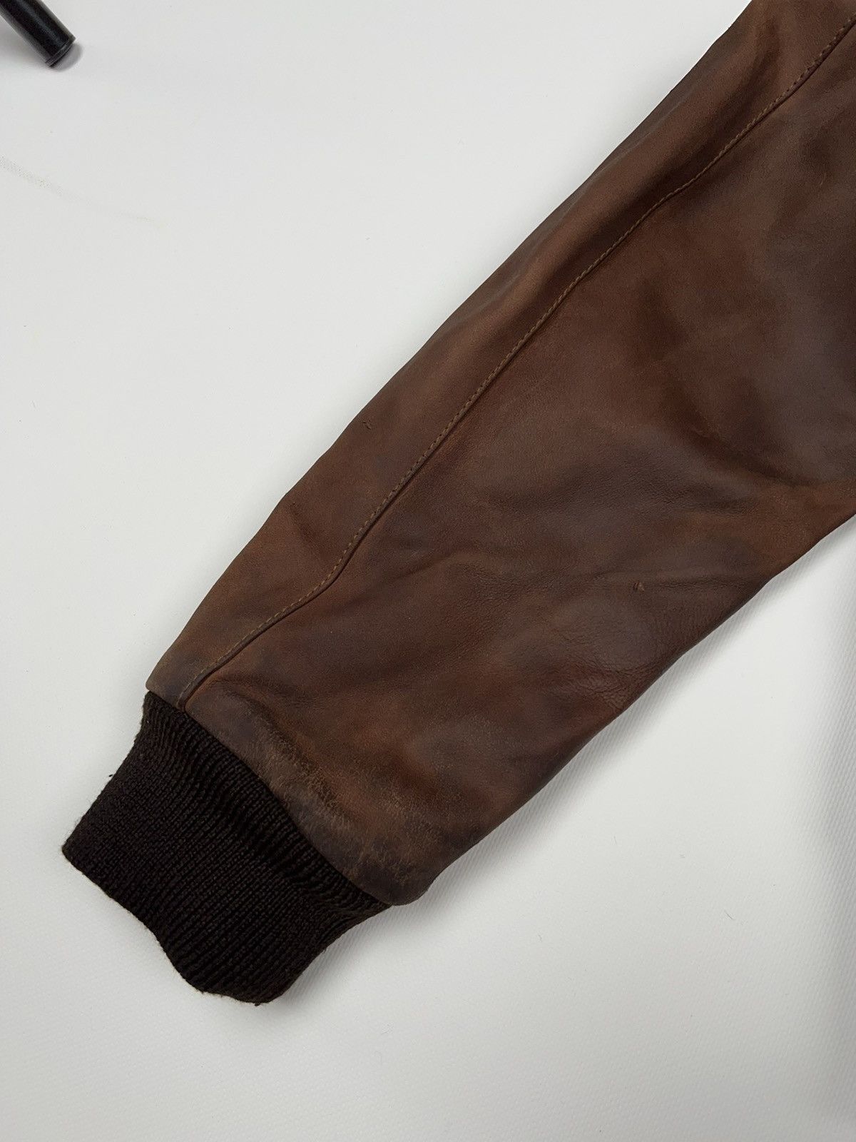 Pal Zileri Pal Zileri Lab Leather Hooded Bomber Jacket Aviator Fly Size US M / EU 48-50 / 2 - 22 Thumbnail