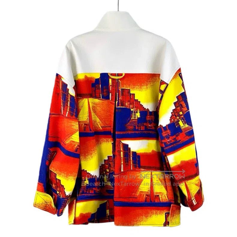 Louis Vuitton Louis Vuitton 23 Color-Block Sunset Print Cotton Long Slee Size XXS / US 00 / IT 34 - 2 Thumbnail