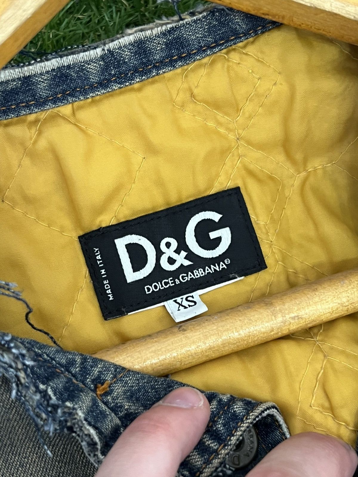 Dolce & Gabbana Vintage D&G 2003 mini puffer camo sleeve denim jacket Size US XS / EU 42 / 0 - 9 Thumbnail