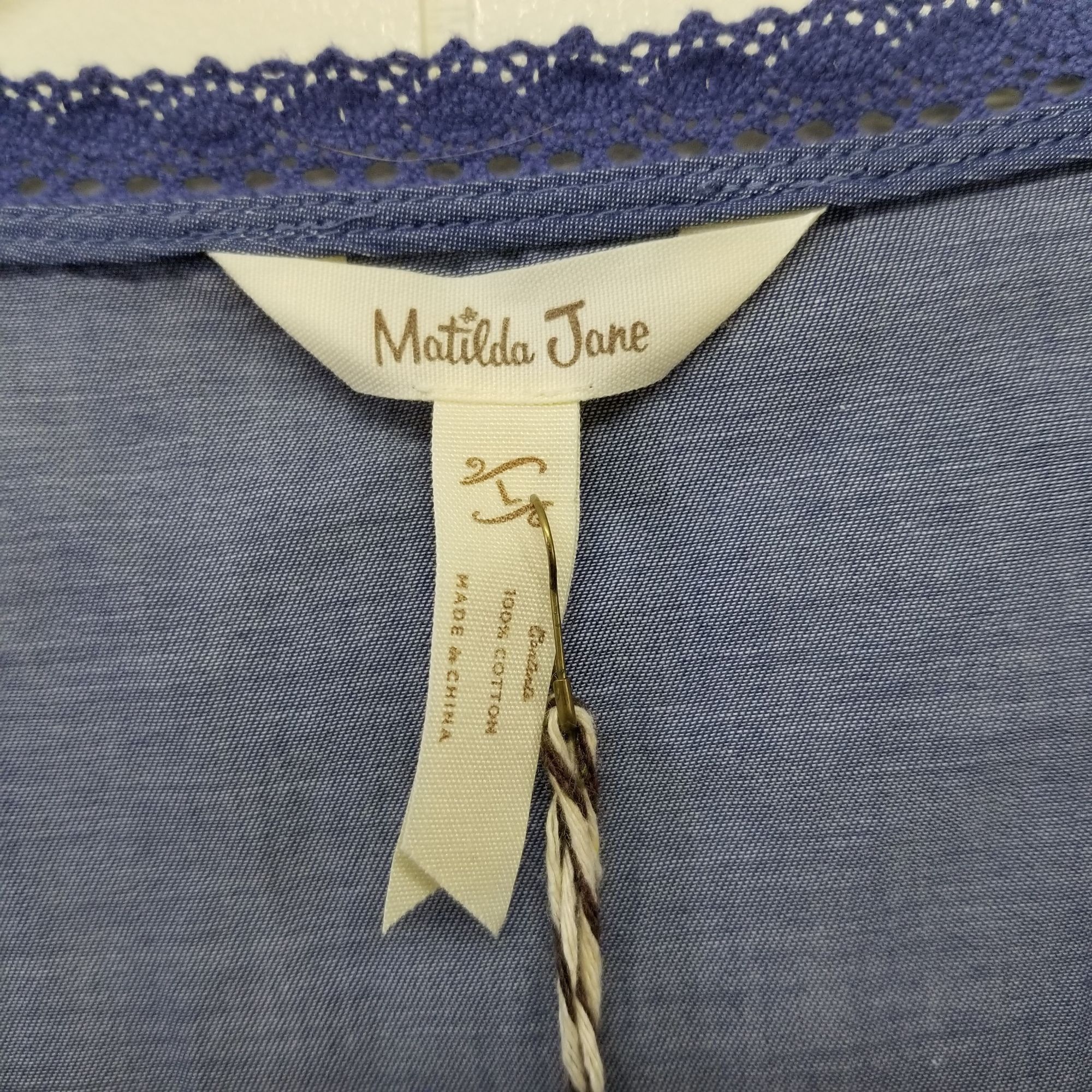 Other Matilda Jane Hour by Hour Chambray Blue Jacket L Spring Summ Size L / US 10 / IT 46 - 4 Thumbnail