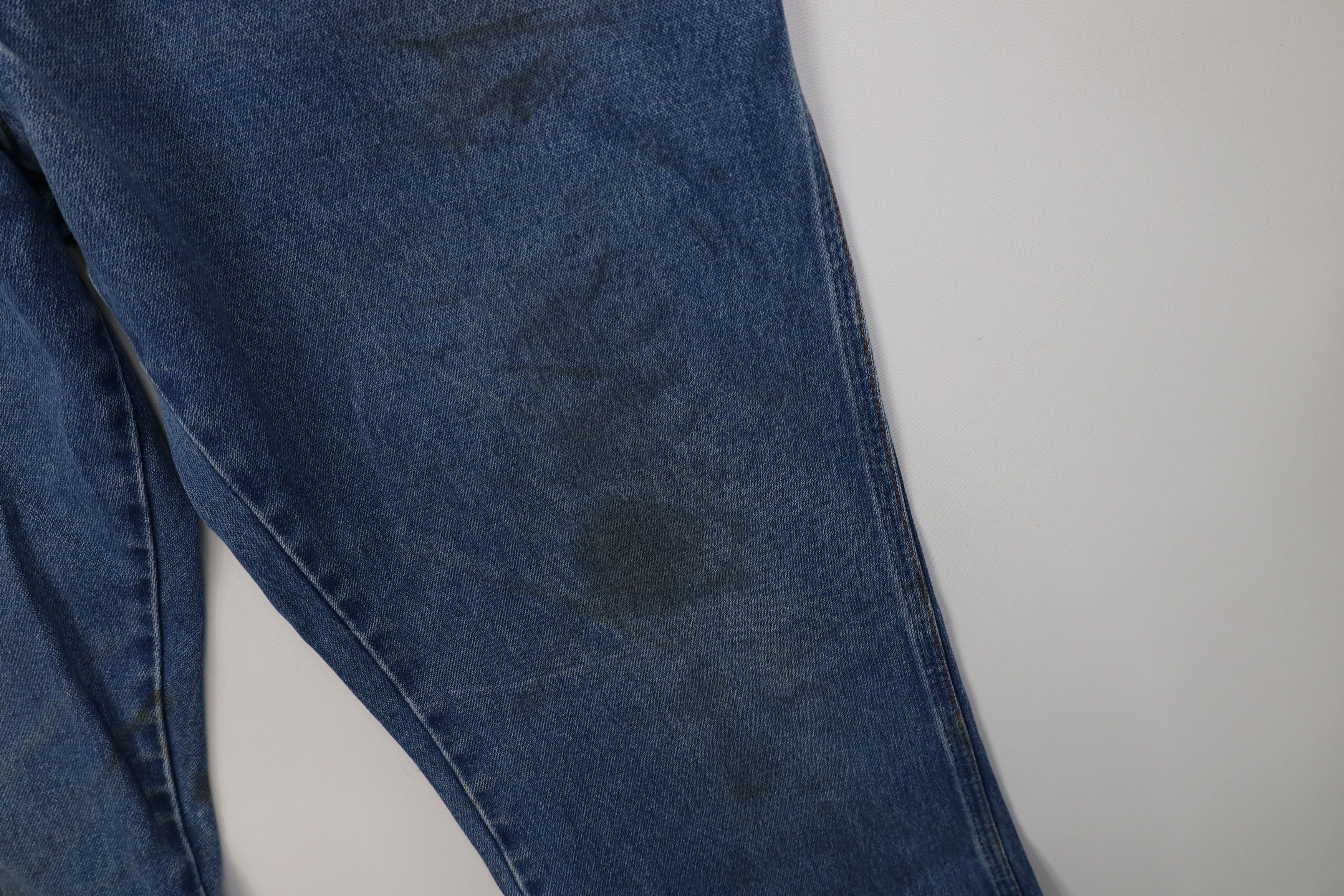 Vintage Vintage 70s Streetwear Flared Wide Leg Denim Jeans Blue USA Size US 32 / EU 48 - 7 Thumbnail