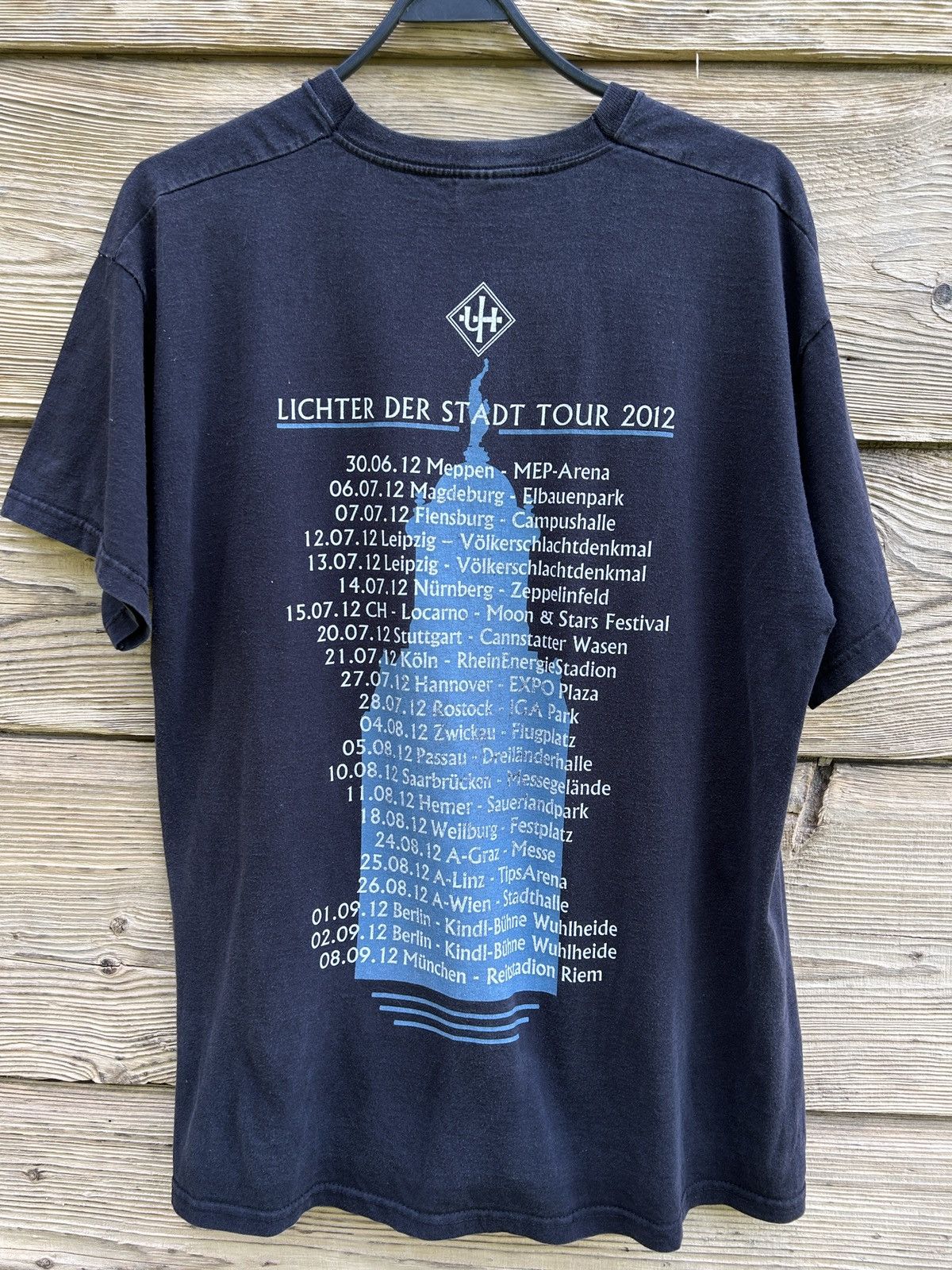 Band Tees Vintage Unheilig Lichter Der Stadt 2012 Faded Band Tour Tee Size US L / EU 52-54 / 3 - 7 Thumbnail