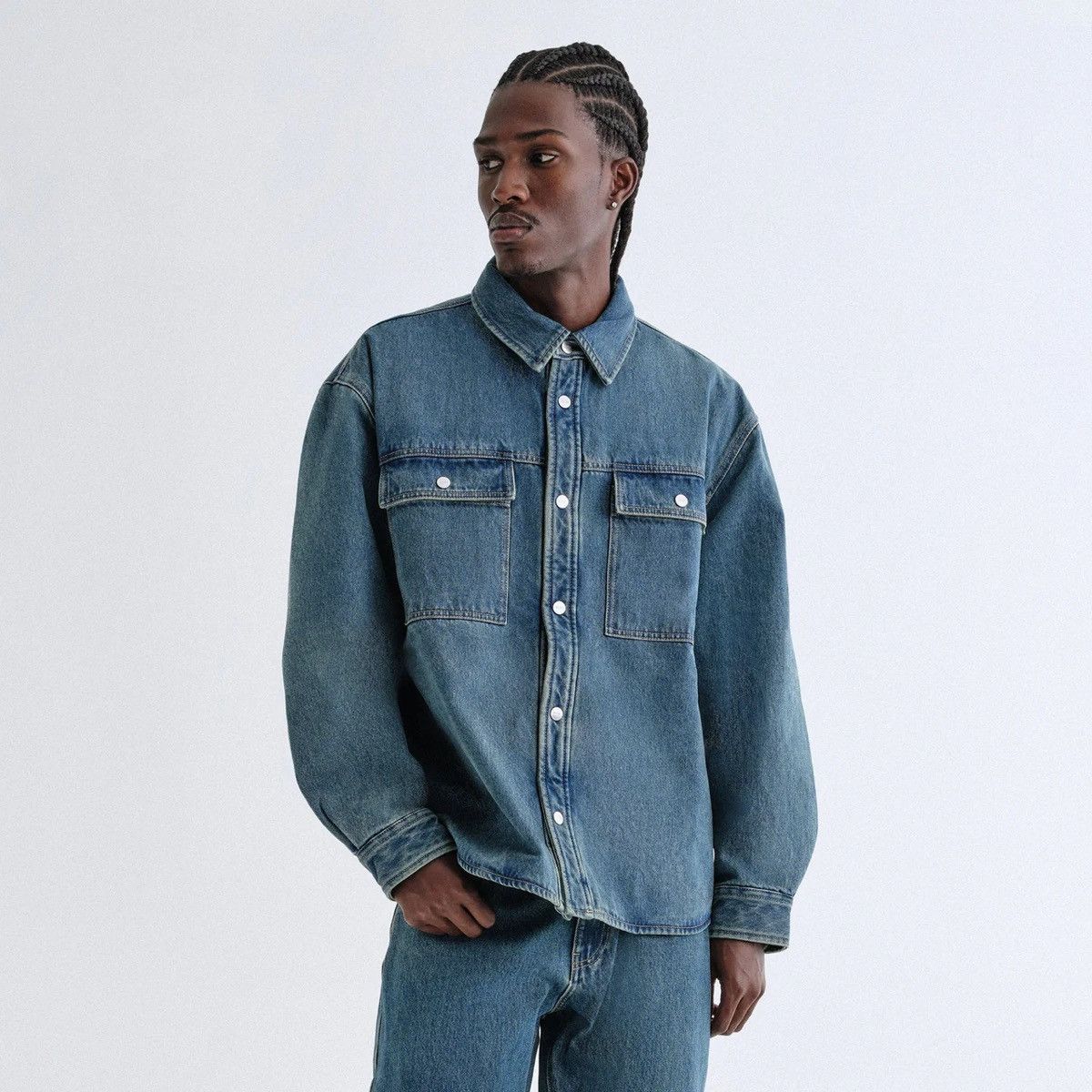 Kith Kith Denim Apollo Shirt Jacket Luka Wash (Size XL) Size US XL / EU 56 / 4 - 12 Thumbnail