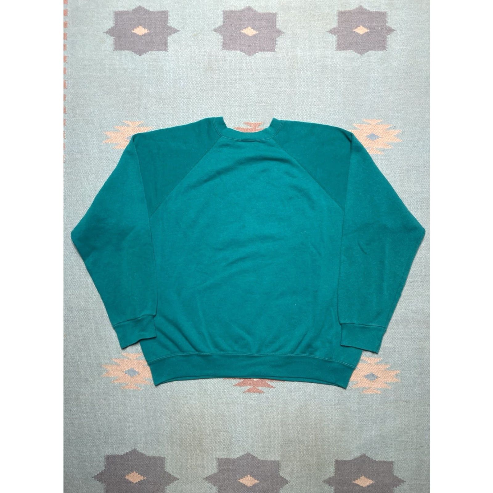 Altea VINTAGE Sweatshirt Crewneck 80s XL Men Blue Teal Distressed Pullover Size US XL / EU 56 / 4 - 5 Thumbnail