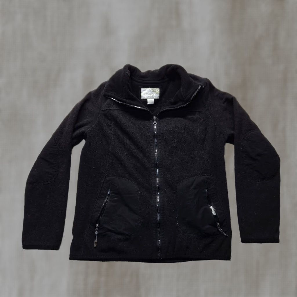 tentree Black Green Tea Women's Long Sleeve Full Zip Hooded Jacket Sweater Adult Medium Size M / US 6-8 / IT 42-44 - 1 Thumbnail