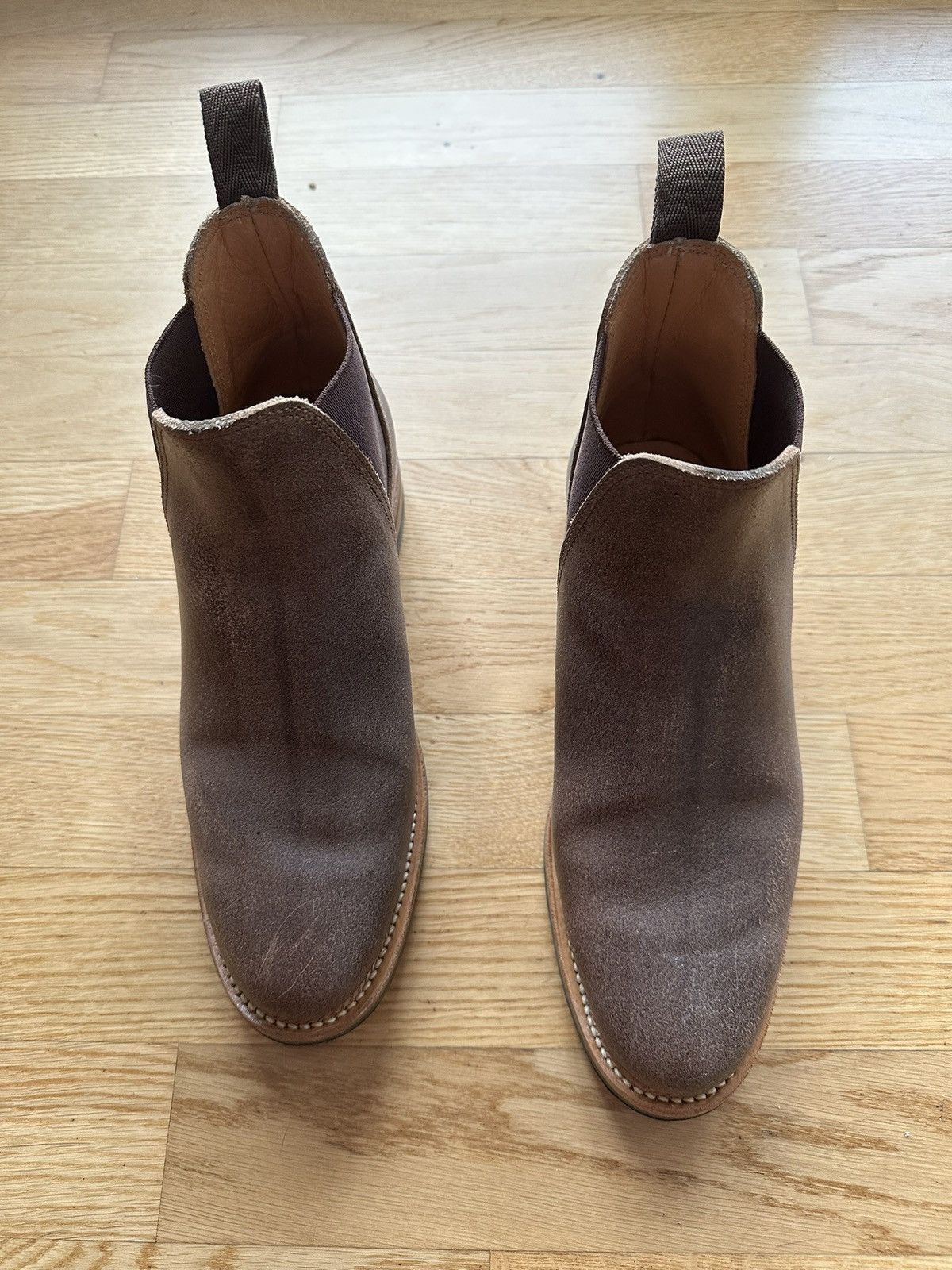 3sixteen × Viberg Viberg x 3Sixteen Natural Waxed Flesh Chelsea Size US 6.5 / EU 39-40 - 1 Thumbnail